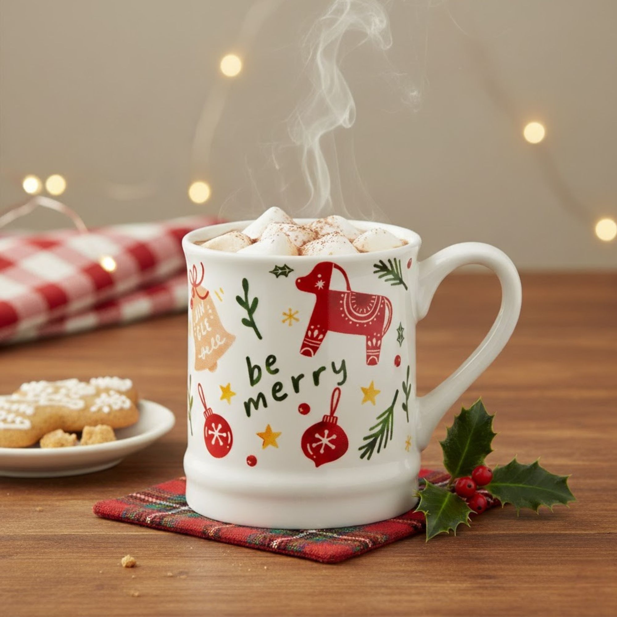 Sváteční porcelánový hrnek Cookies Koník Dala 330 ml AMBITION