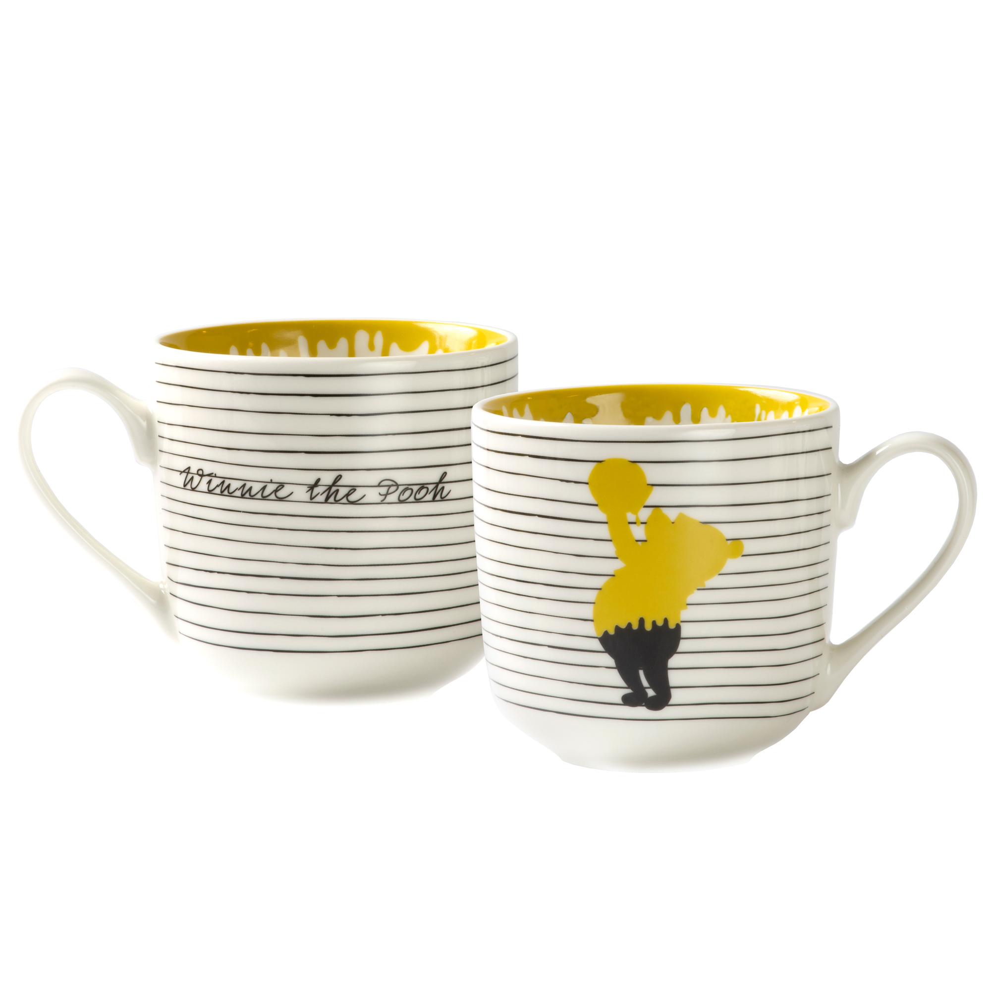 Kubek porcelanowy Kubuś Puchatek 455 ml paski DISNEY