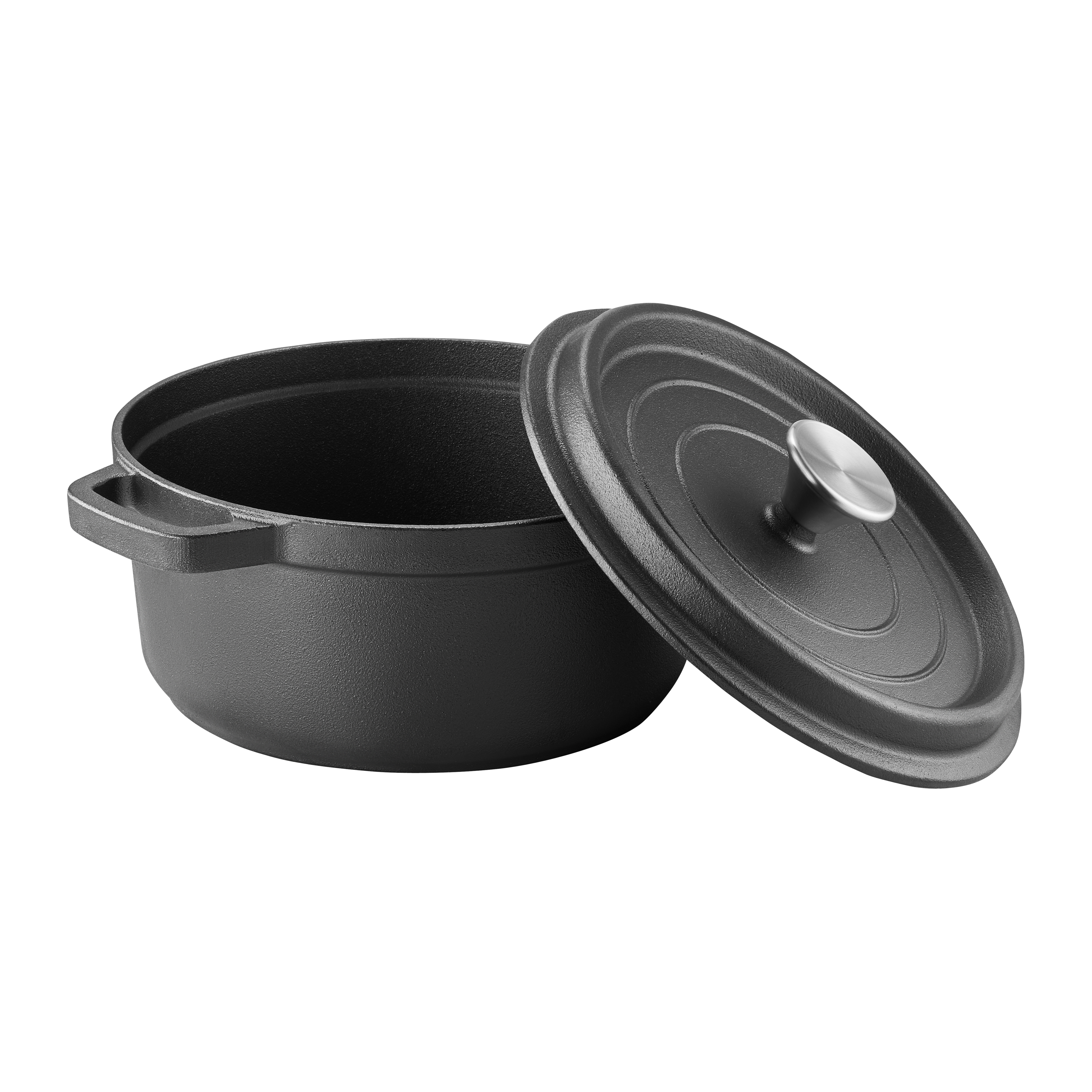 Litinový hrnec s poklicí Iron 24 cm AMBITION