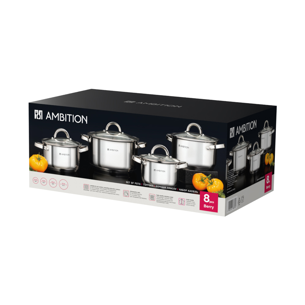 Batteria da cucina Berry 8 pezzi AMBITION