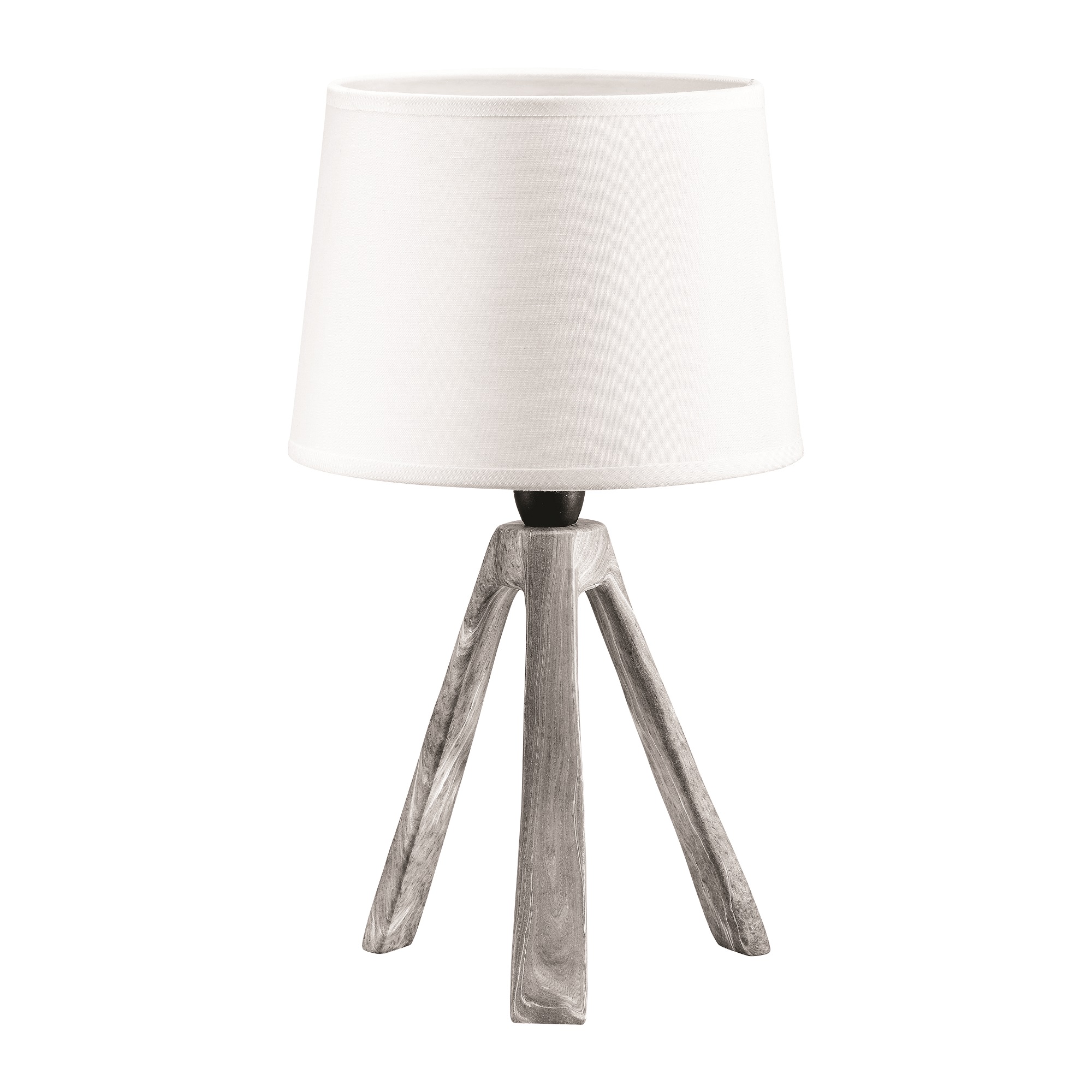 Krémovo-šedá stolní lampa Ilumi 18 x 18 x 31 cm DOMOTTI