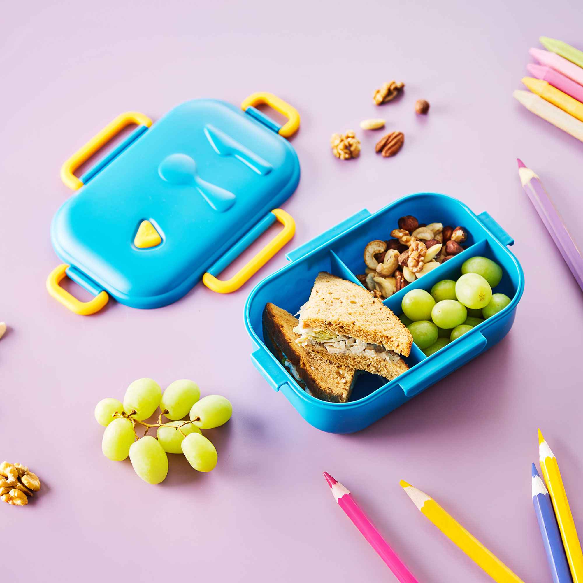 Lunchbox with compartments Sky AMBITION JUNIOR