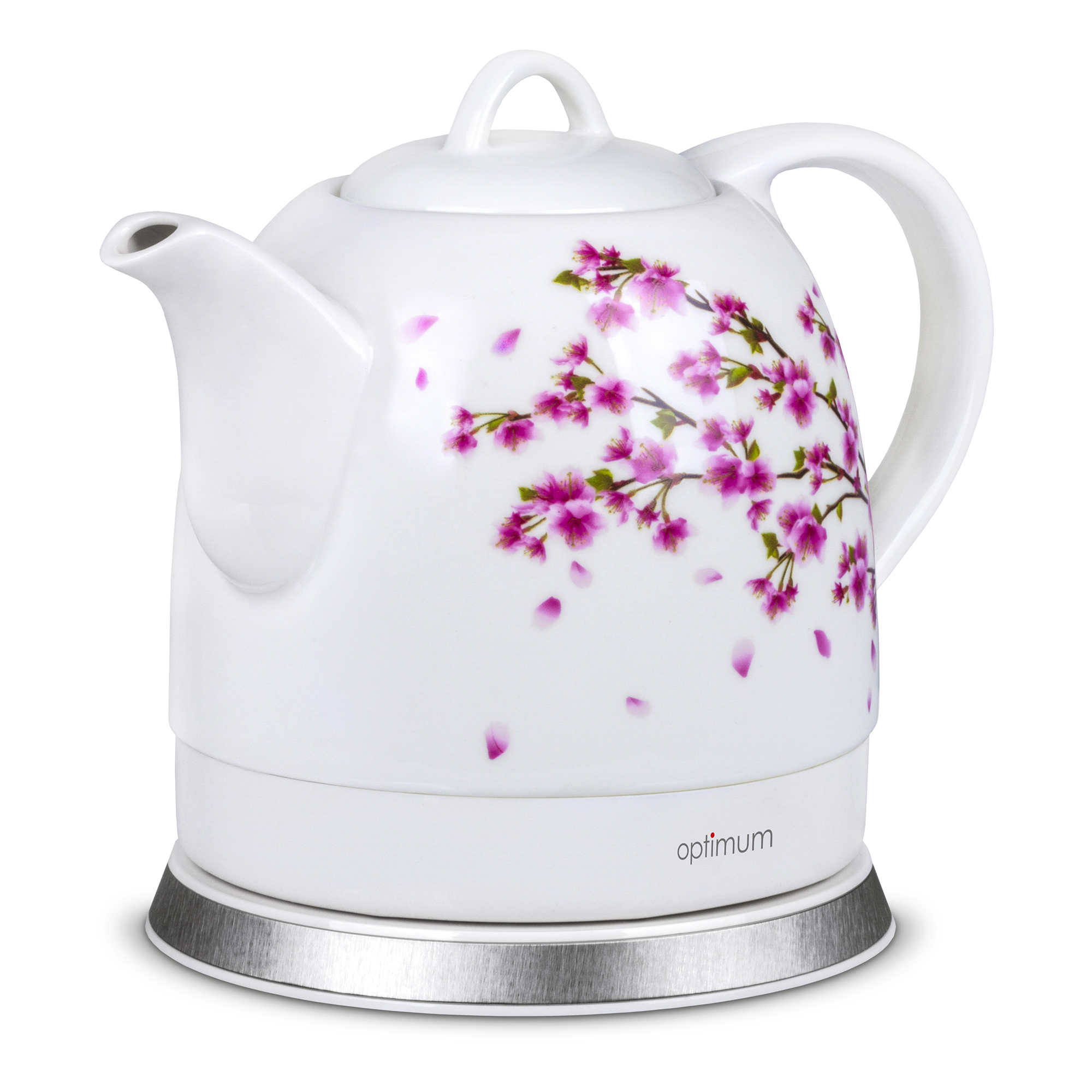 Czajnik elektryczny ceramiczny 1 l CJS-1310 gałązka OPTIMUM