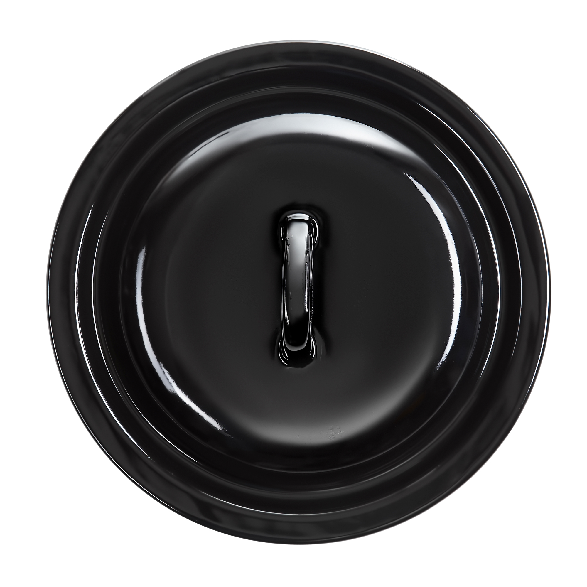 Coperchio smaltato nero 22 cm EMALIA OLKUSZ