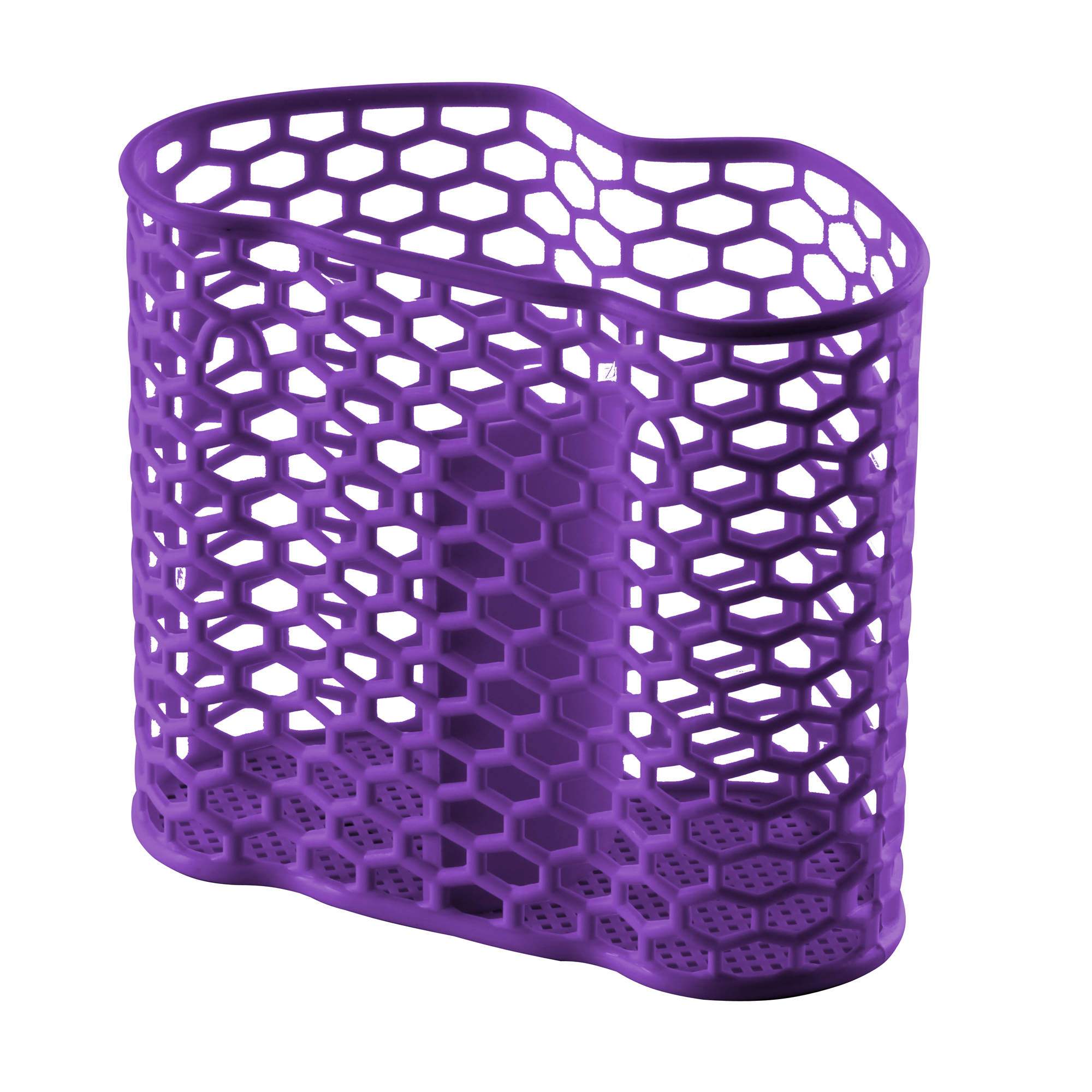 Ociekacz na sztućce Nora 2-komorowy fioletowy DOMOTTI