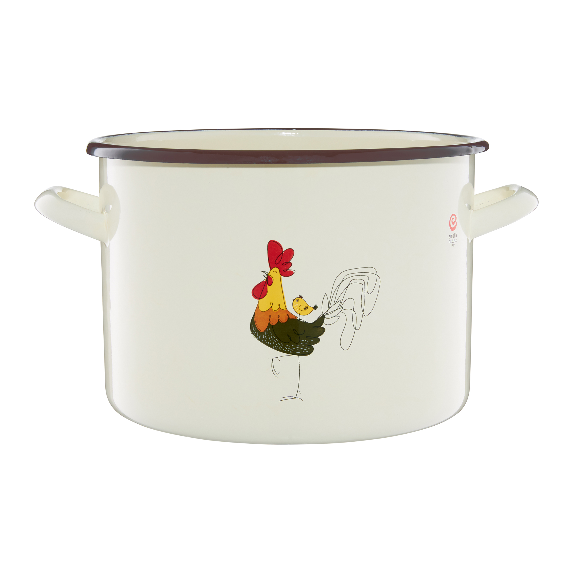 Pentola smaltata Kury 7,5 l EMALIA OLKUSZ