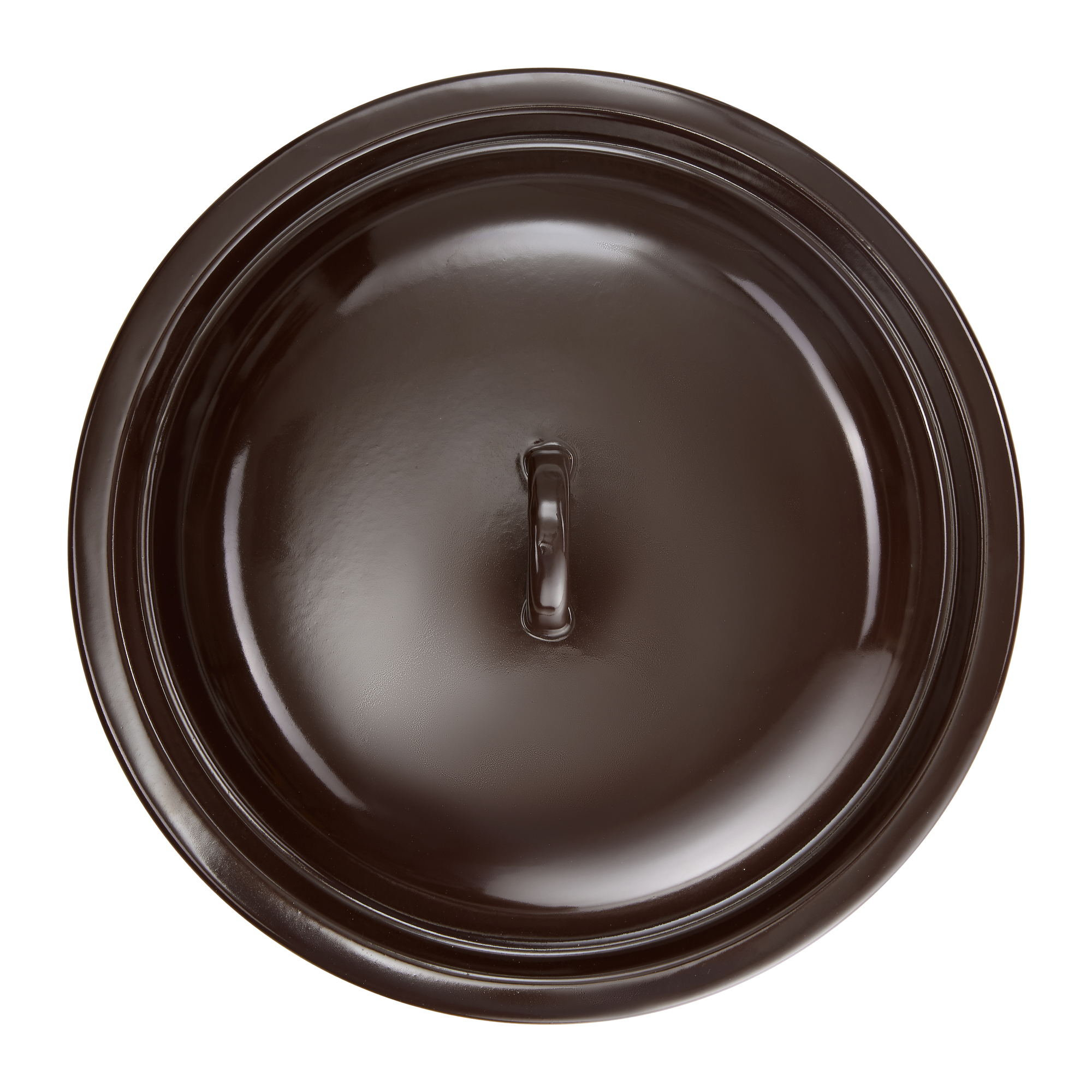 Coperchio smaltato marrone 28 cm EMALIA OLKUSZ