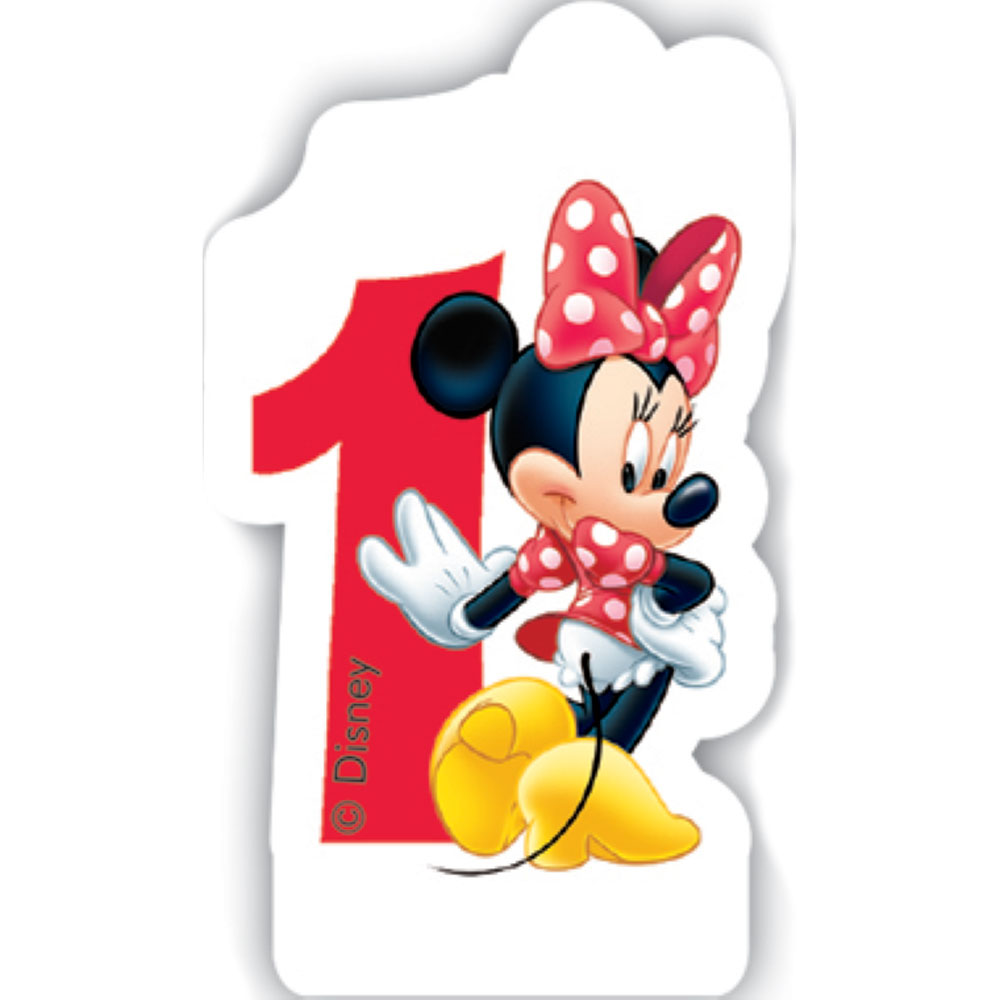 Narozeninová svíčka Minnie Cafe 1 rok DISNEY