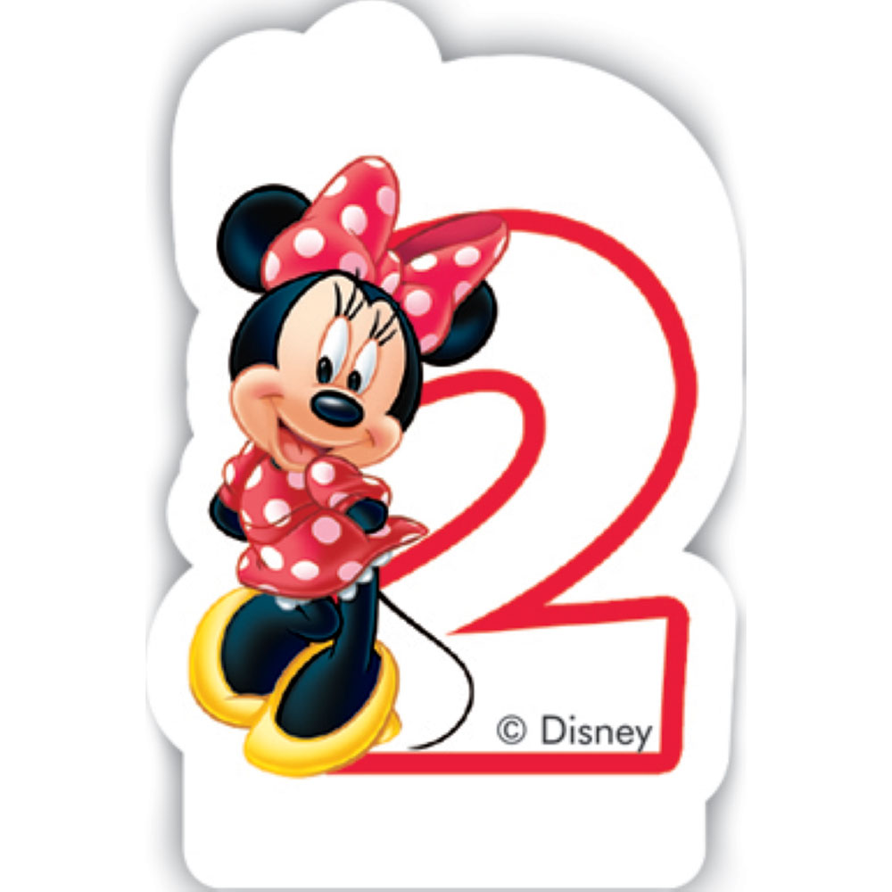 Narozeninová svíčka Minnie Cafe 2 roky DISNEY