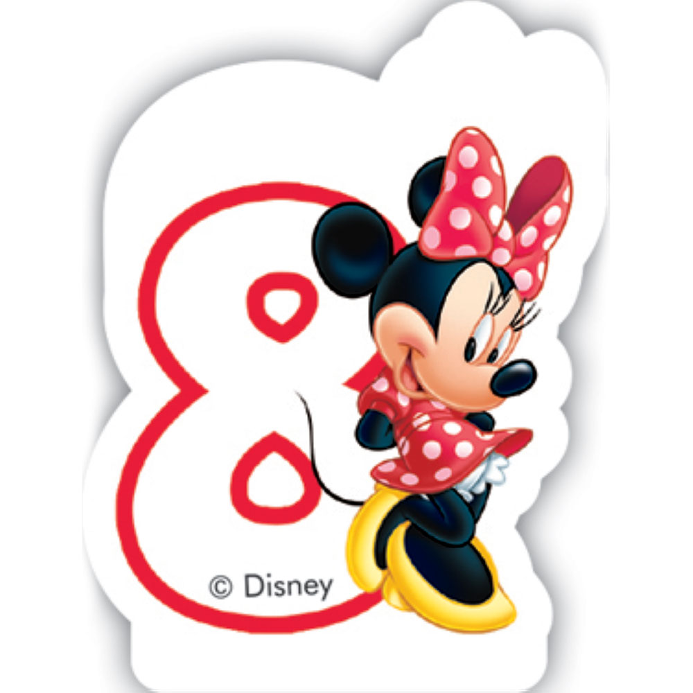 Urodzinowa świeczka Minnie Cafe 8 DISNEY