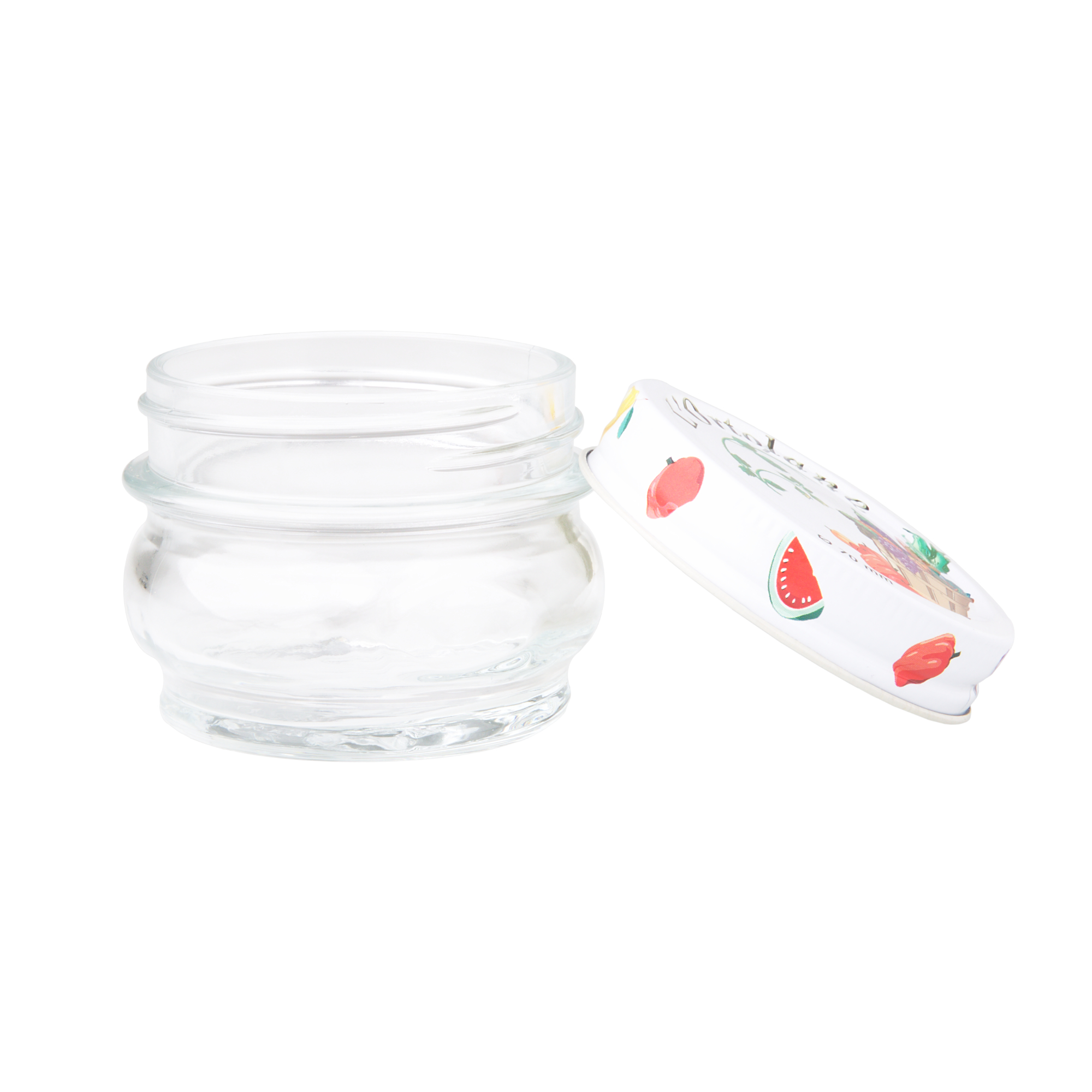 Szklany słoik z ozdobną pokrywką 156 ml