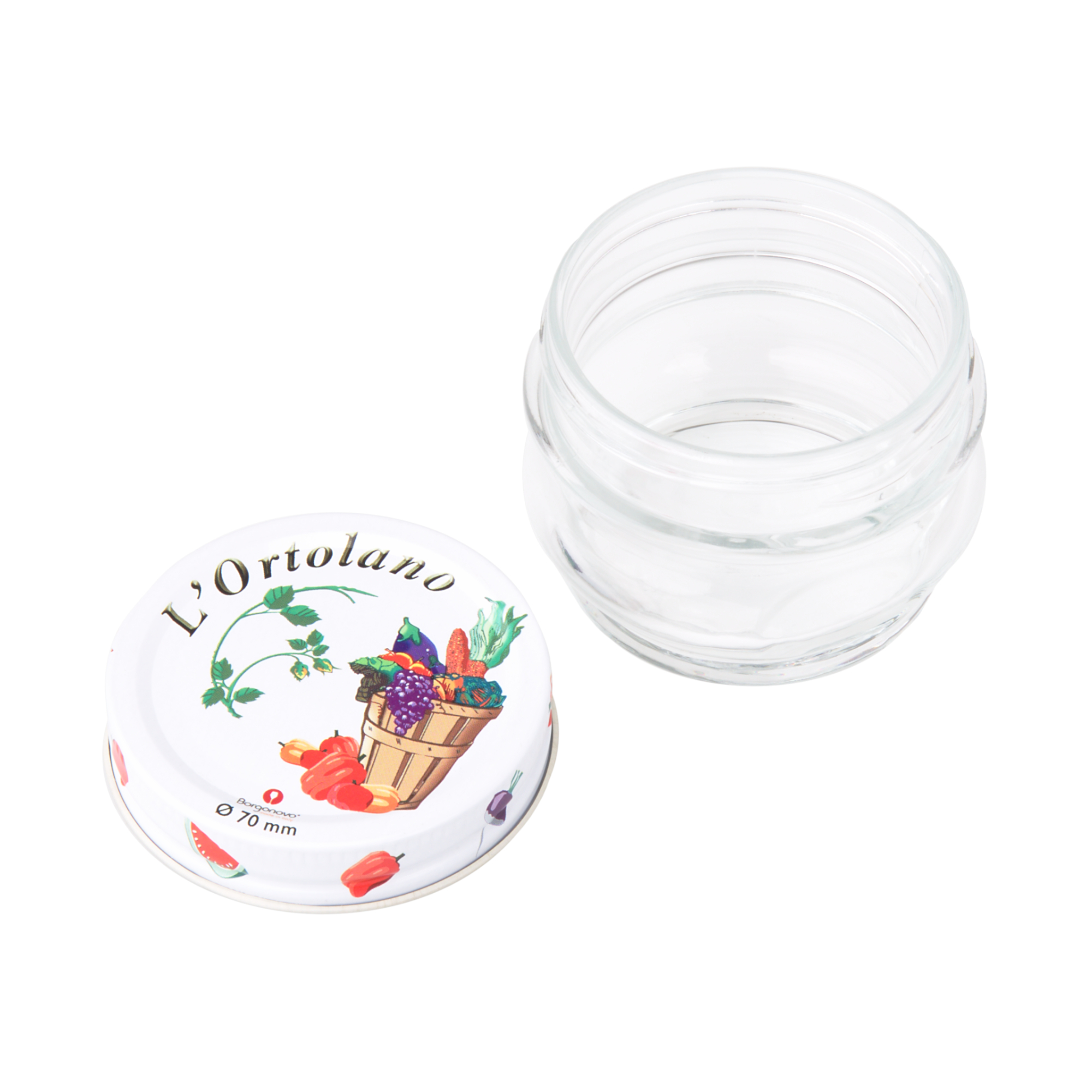 Szklany słoik z ozdobną pokrywką 156 ml