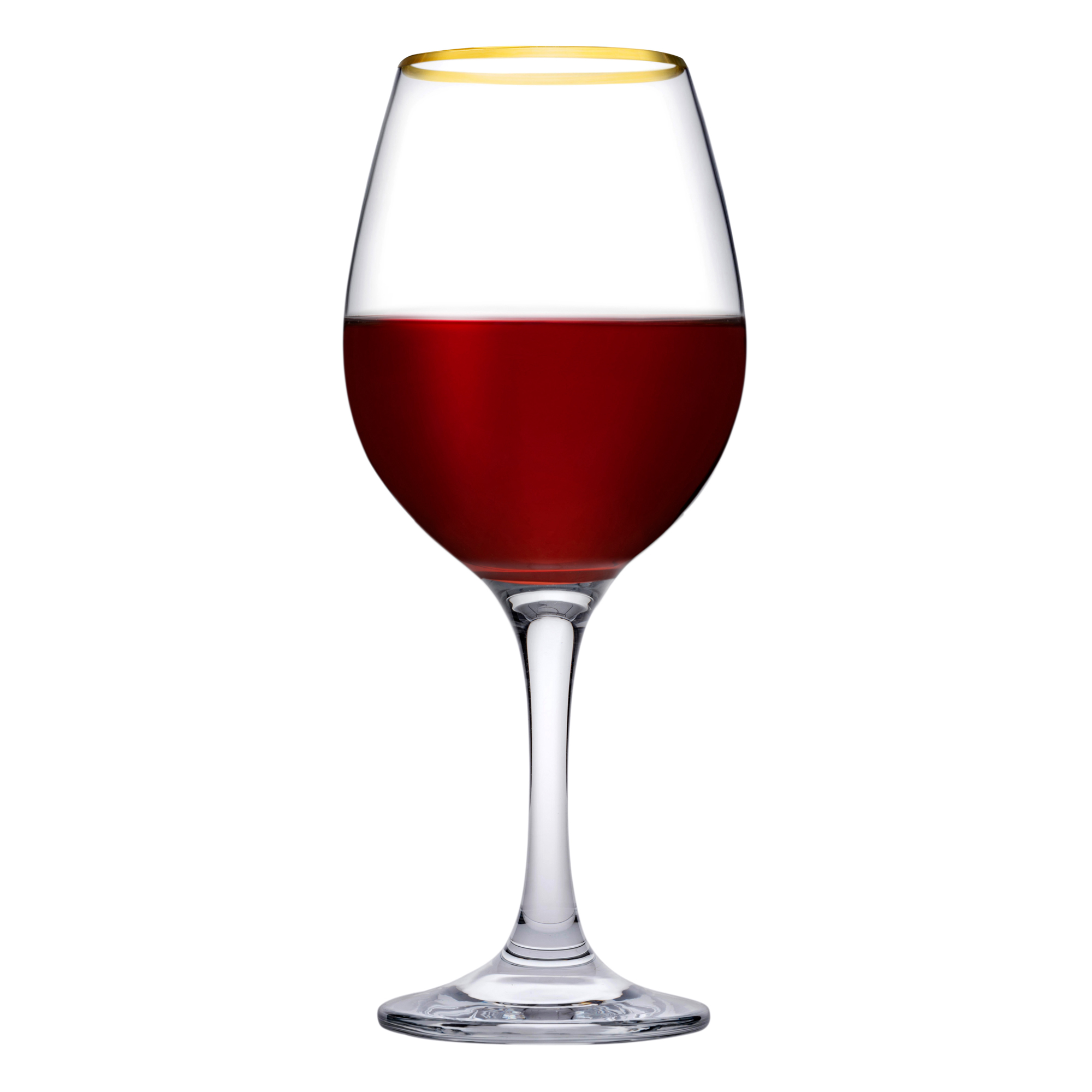 Sada 6 sklenic na víno Amber Gold 290 ml PASABAHC
