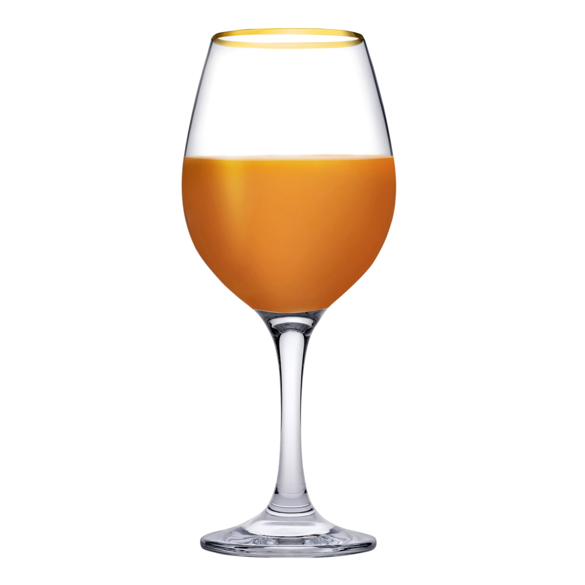 Sada 6 sklenic na víno Amber Gold 290 ml PASABAHC