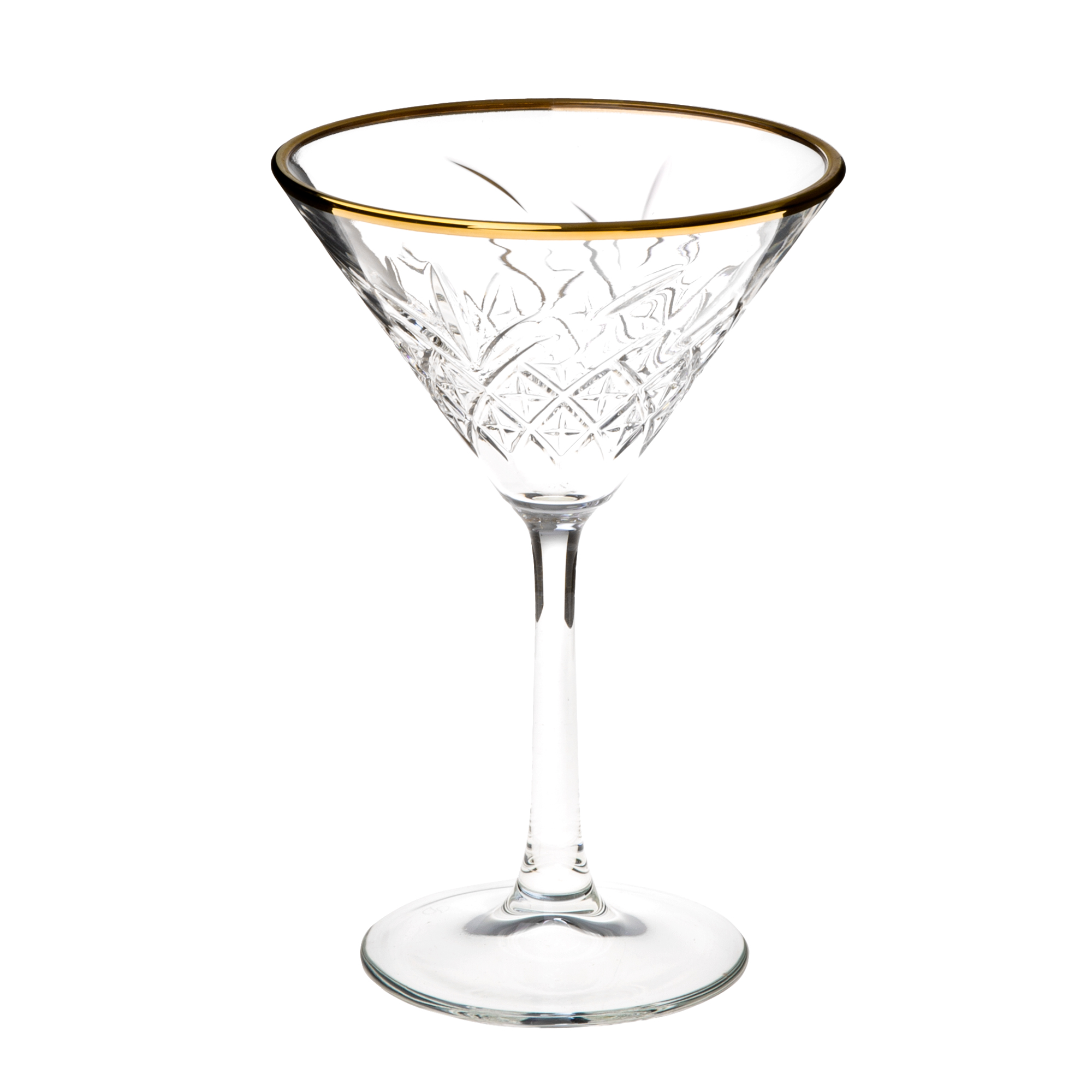 Set di 4 bicchieri da cocktail Timeless Gold 230 ml PASABAHCE