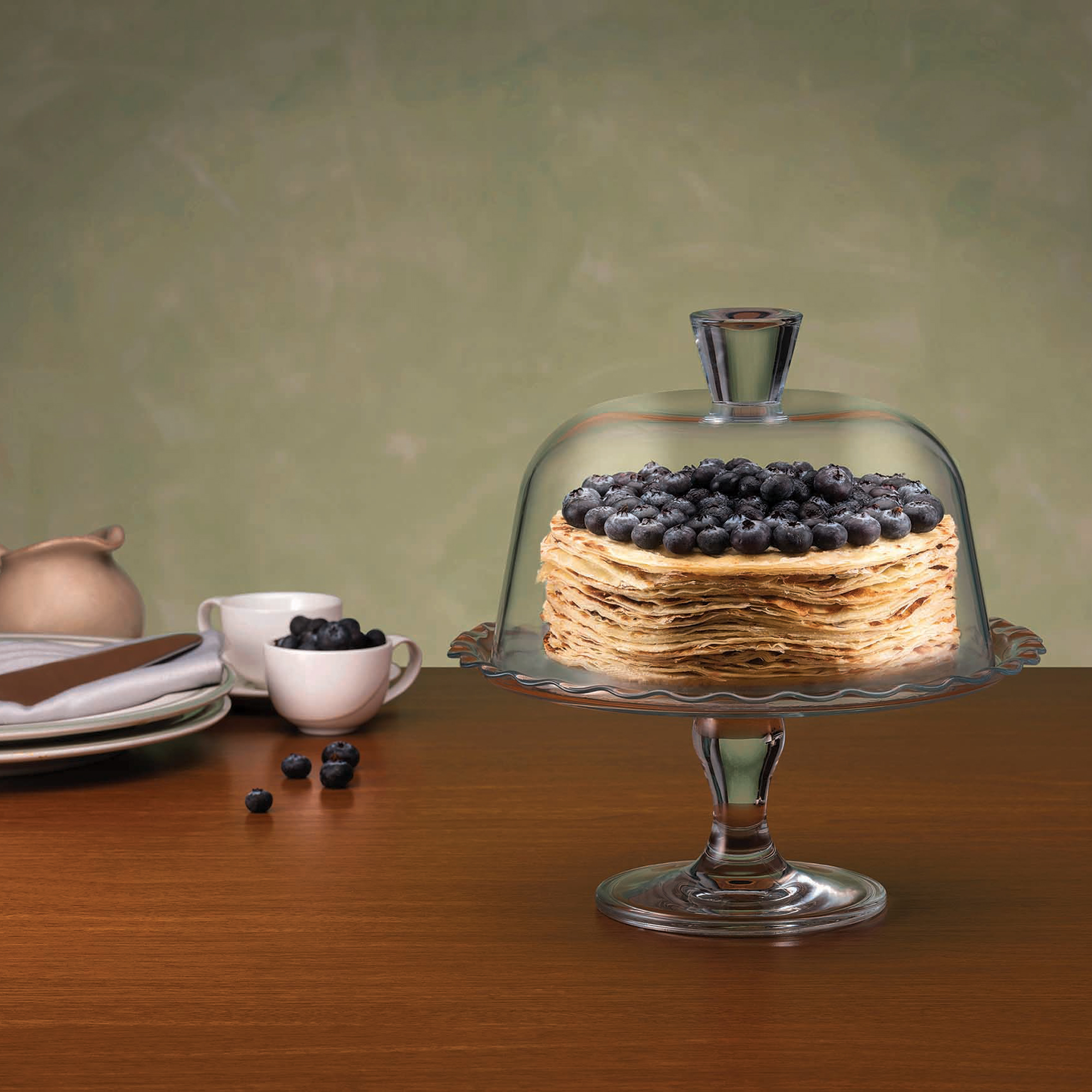 Servírovacia tácka s poklopom Petite Patisserie 26,4 cm PASABAHCE