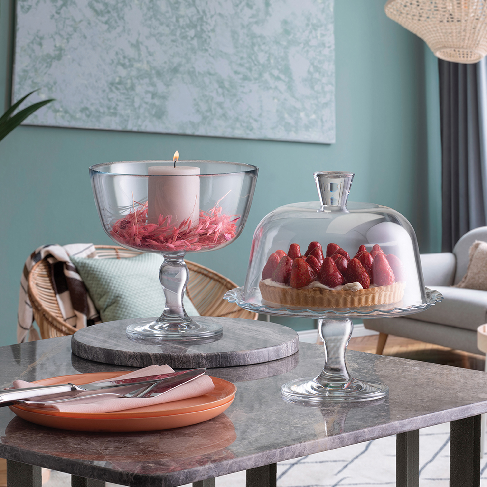 Servírovací tác s poklopem Petite Patisserie 26,4 cm PASABAHCE