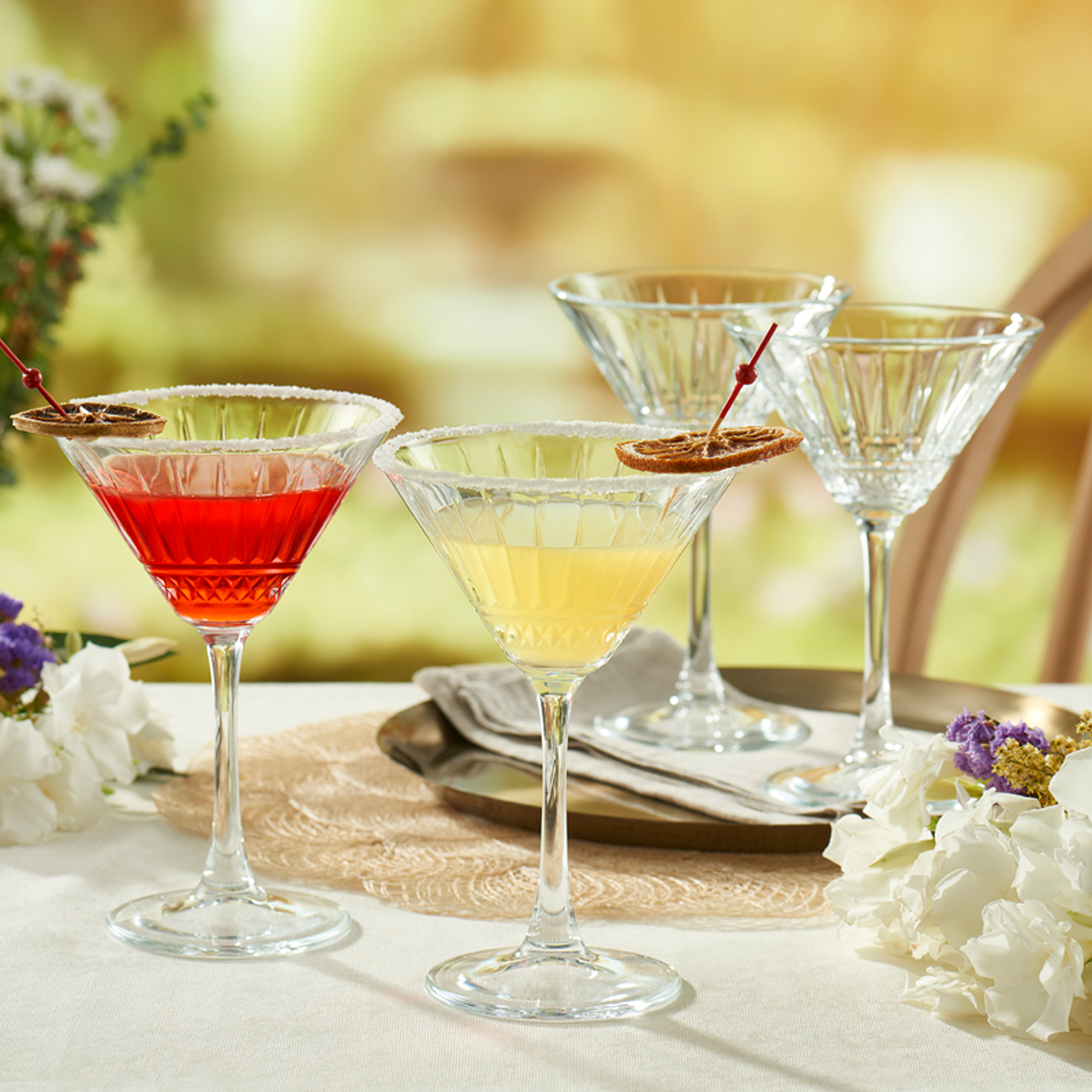 Set di 4 bicchieri da Martini Elysia 220 ml PASABAHCE