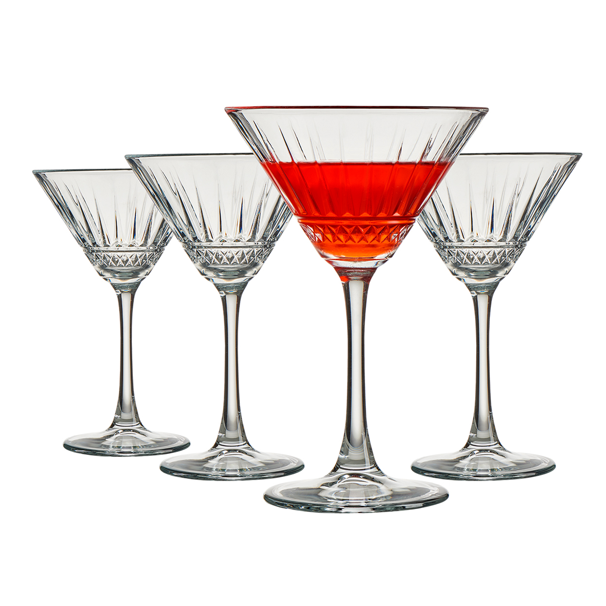 Set di 4 bicchieri da Martini Elysia 220 ml PASABAHCE