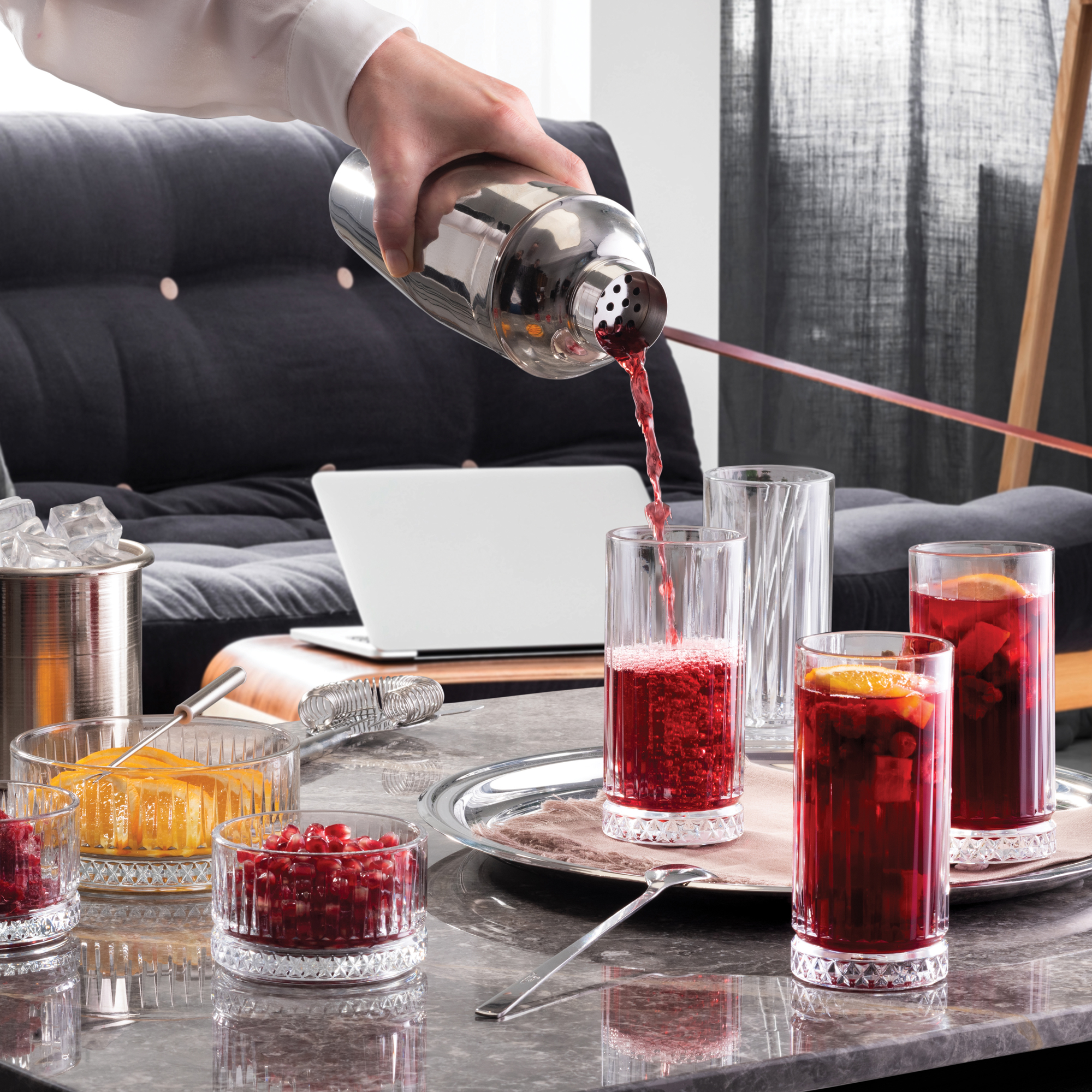 Set di 4 bicchieri alti Elysia 435 ml PASABAHCE