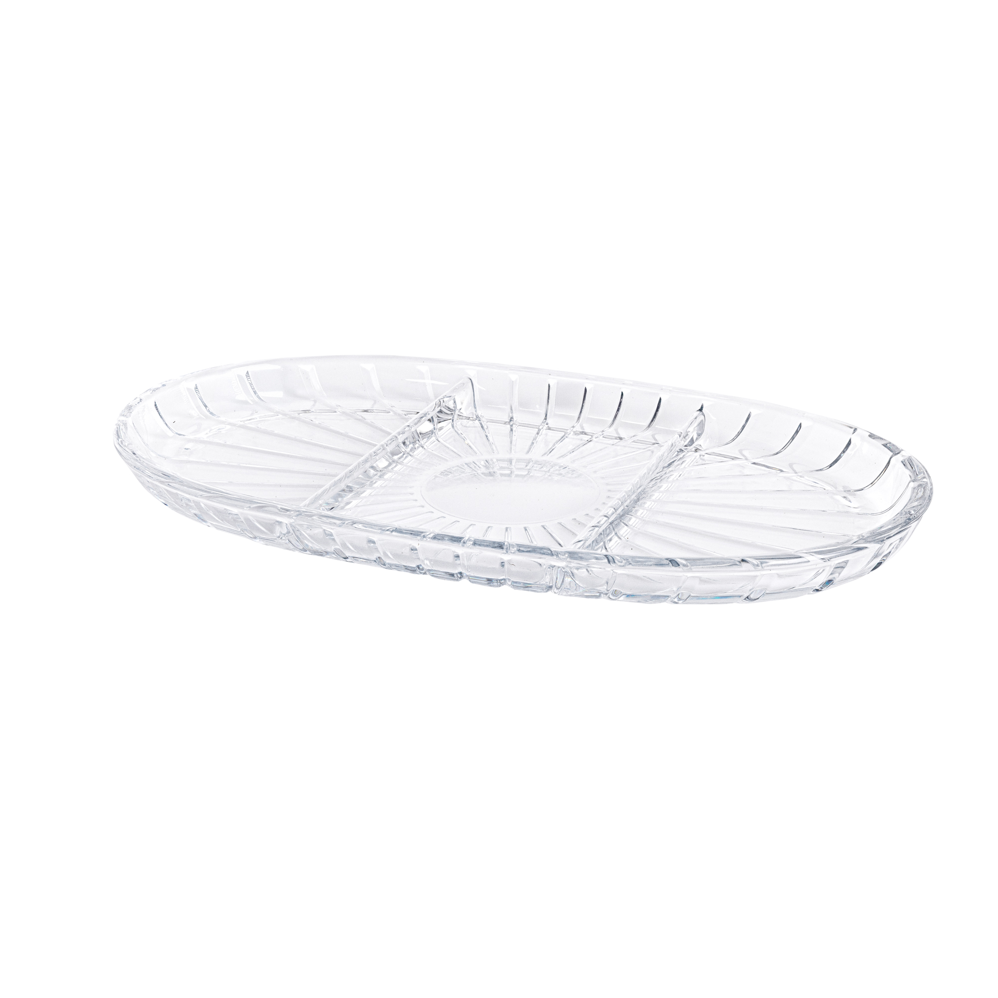 Servierplatte oval geteilt Elegant 27,8 x 16,3 cm PASABAHCE