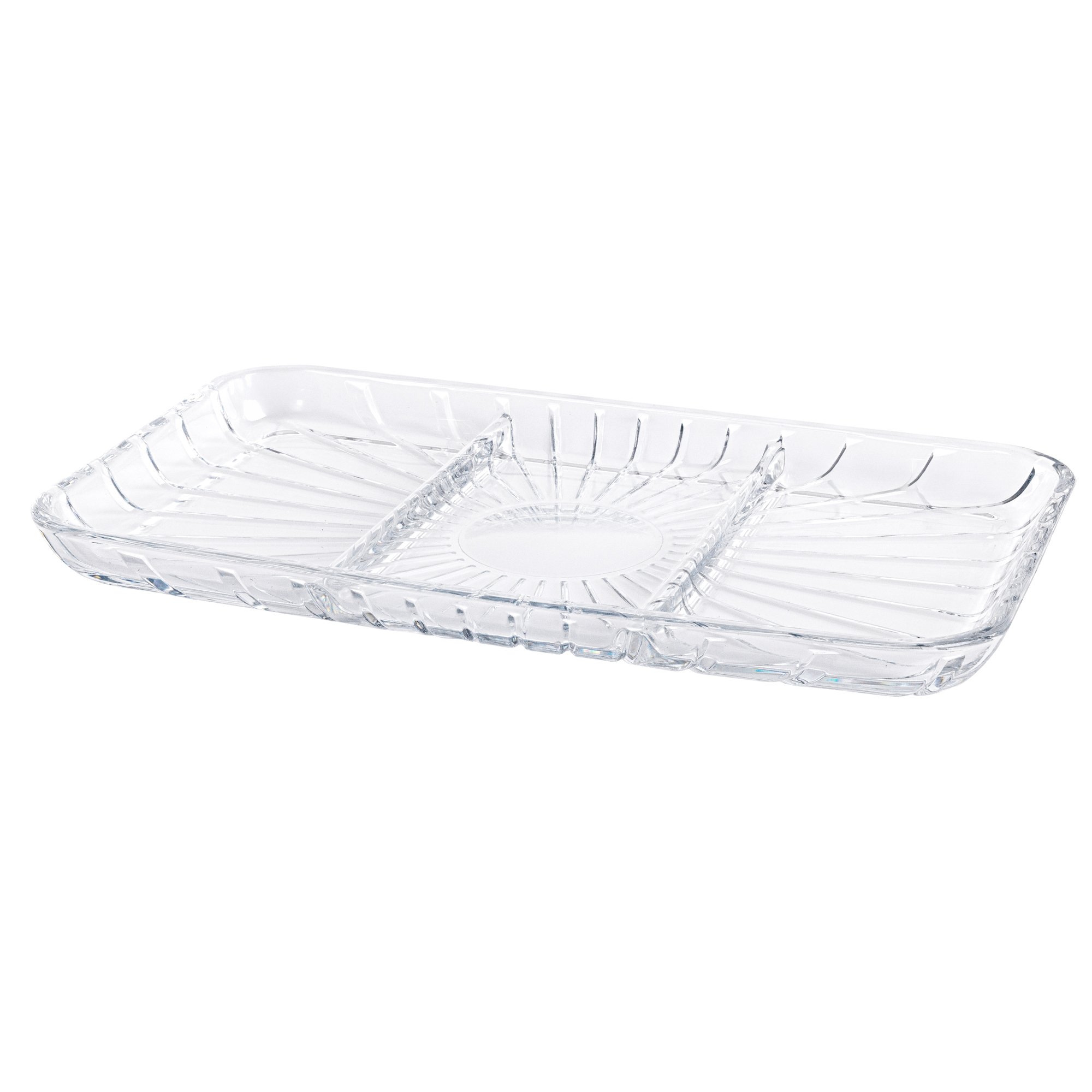 Servierplatte rechteckig geteilt Elegant 27,6 x 16,2 cm PASABAHCE