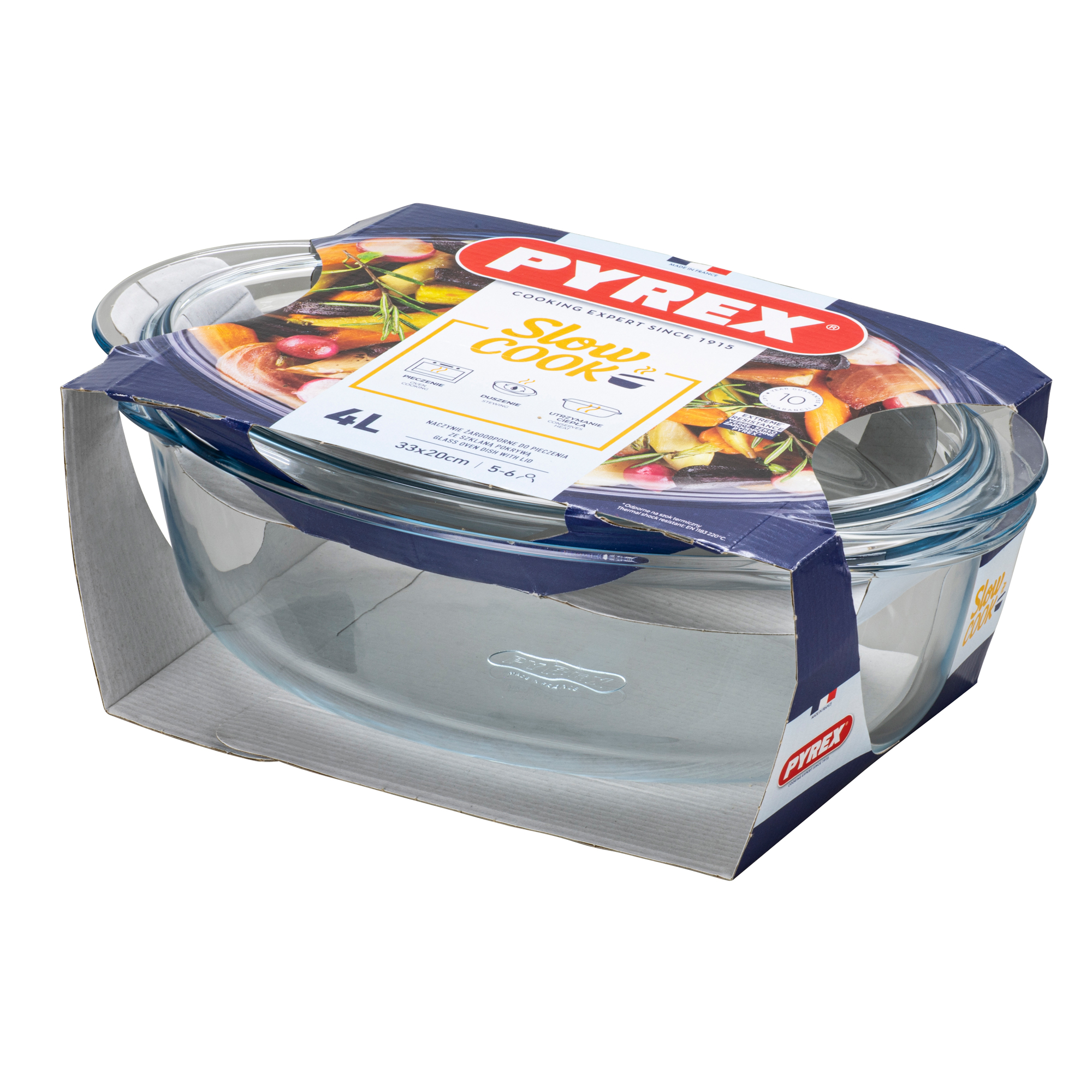 Oválny žiaruvzdorný pekáč s vekom Slow Cook 4 l PYREX