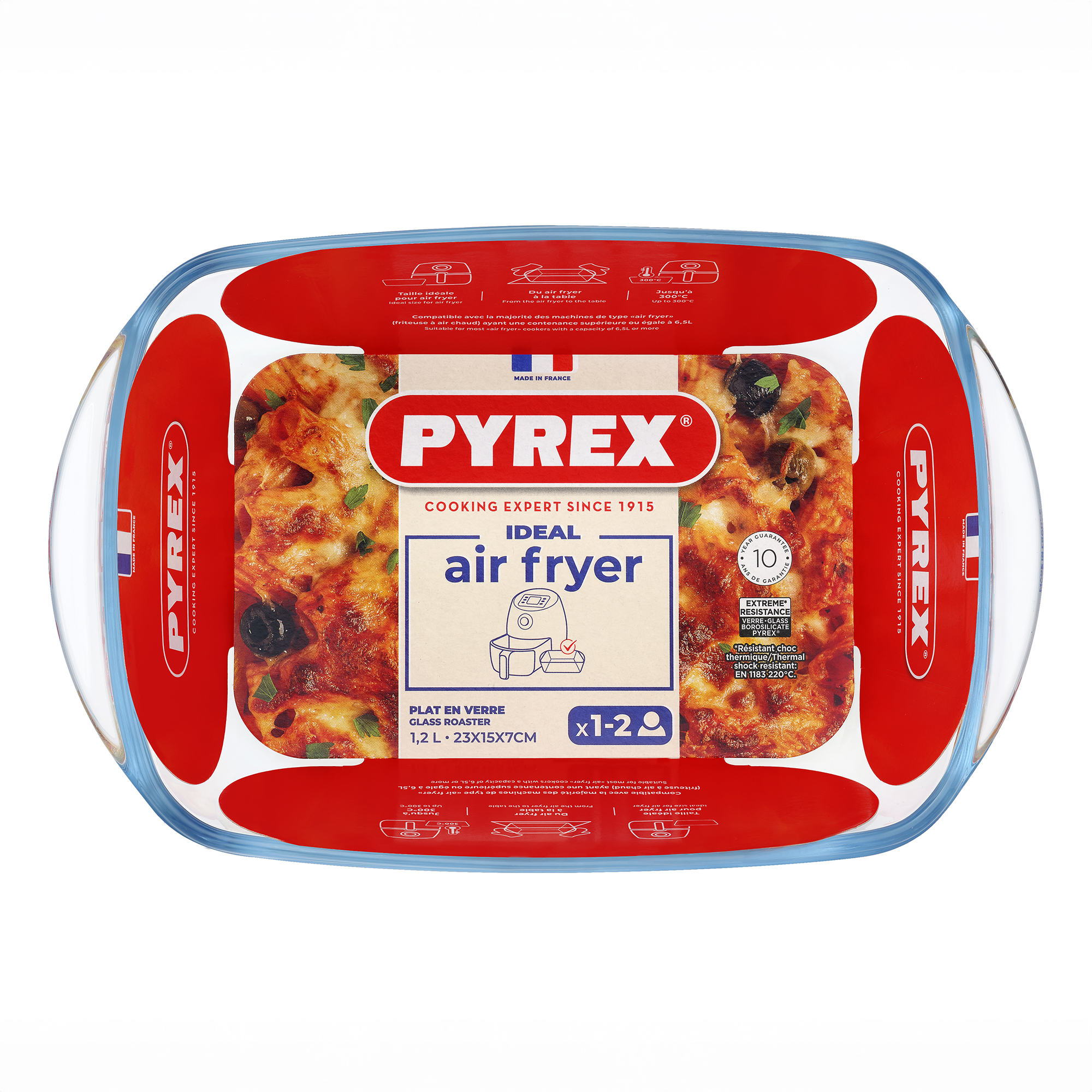 Žáruvzdorná skleněná vložka do horkovzdušné fritézy Air Fryer 1,2 l PYREX
