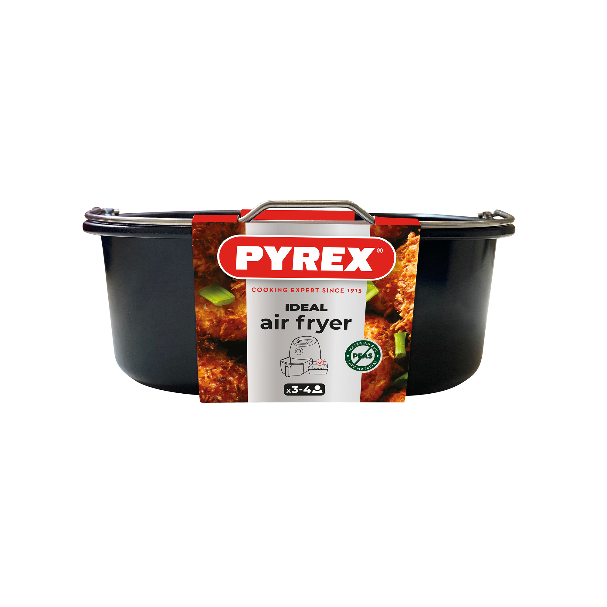 Čtvercový košík s úchytem do Air Fryer 1,9 l PYREX