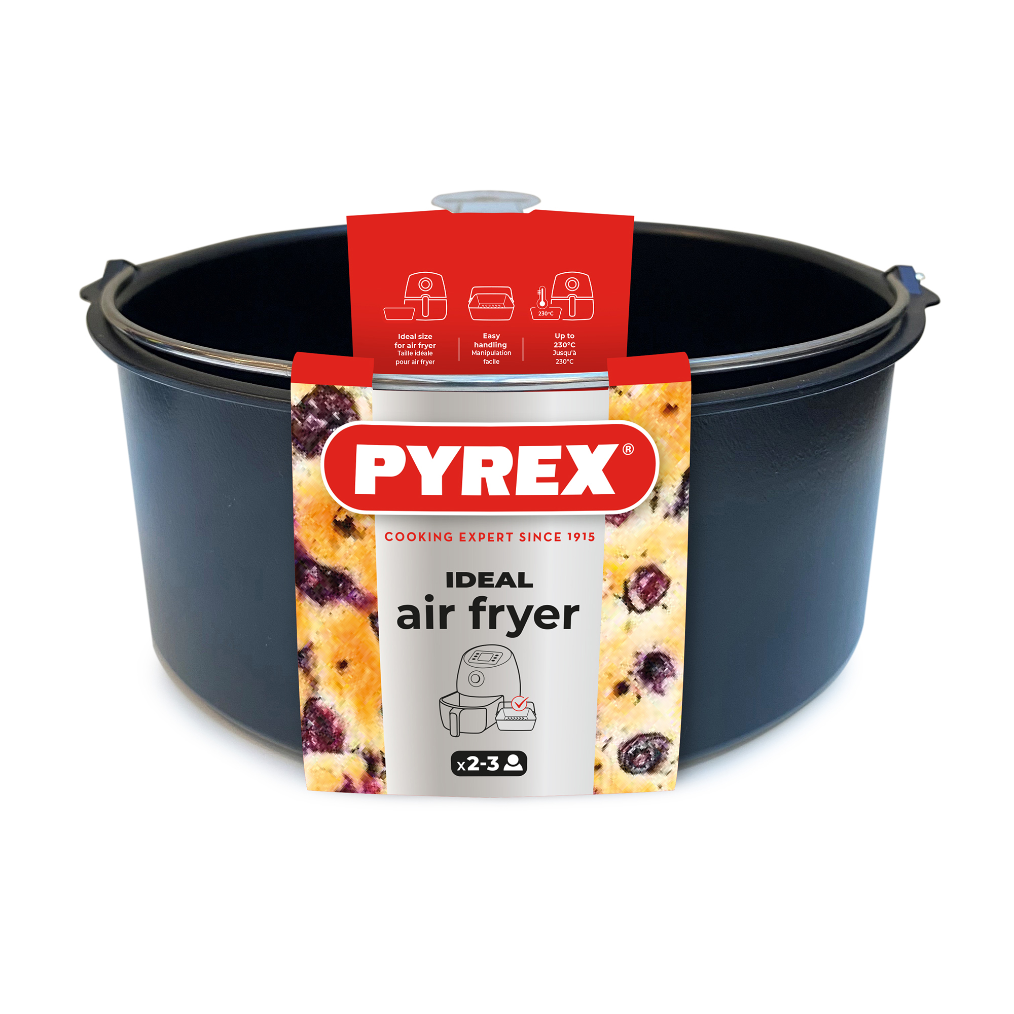 Kulatý košík s úchytem do Air Fryer 1,6 l PYREX
