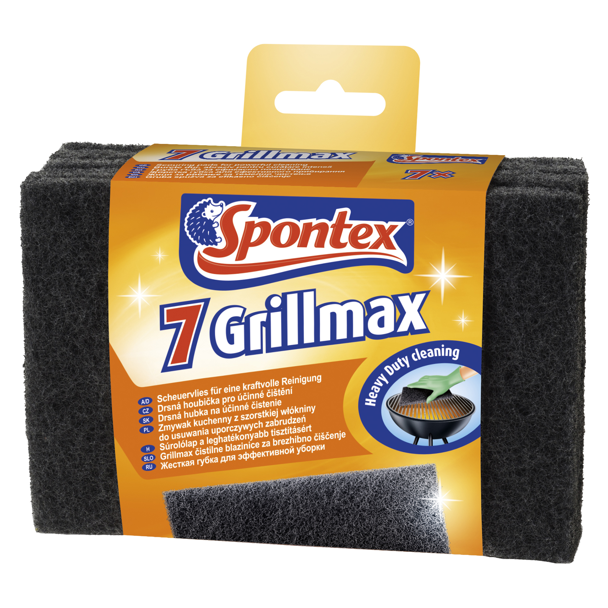 Sada 7 houbiček na mytí grillů GrillMax SPONTEX