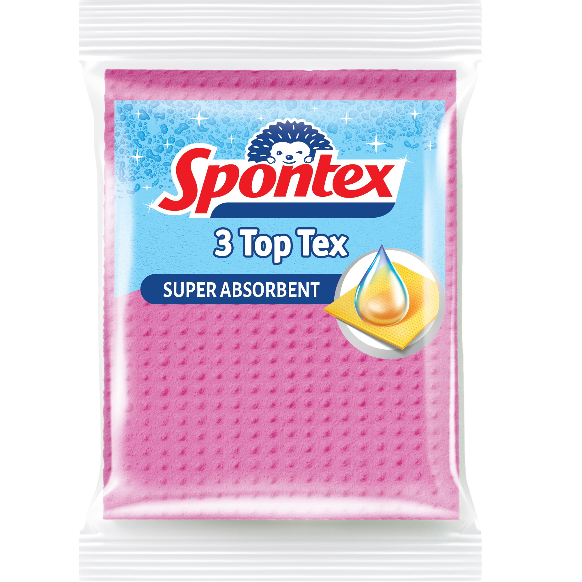 Sada 3 houbičkových utěrek Top Tex SPONTEX