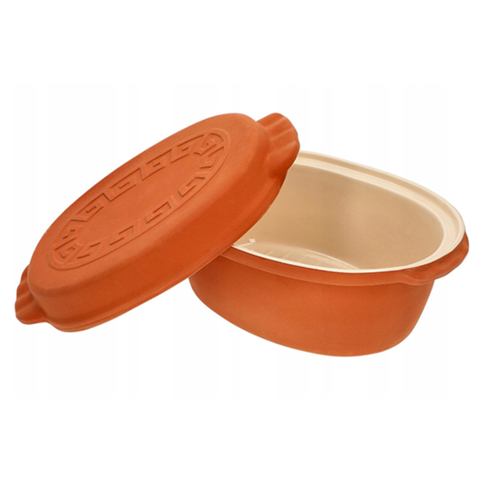 Garnek rzymski 4,5 l szkliwiony BROWIN