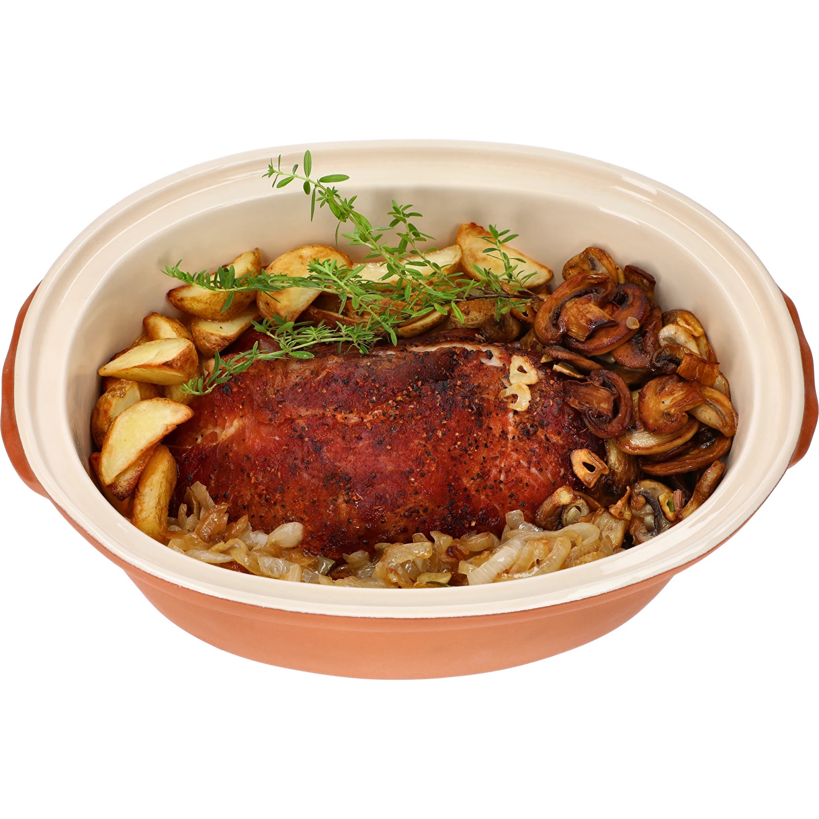 Garnek rzymski 4,5 l szkliwiony BROWIN