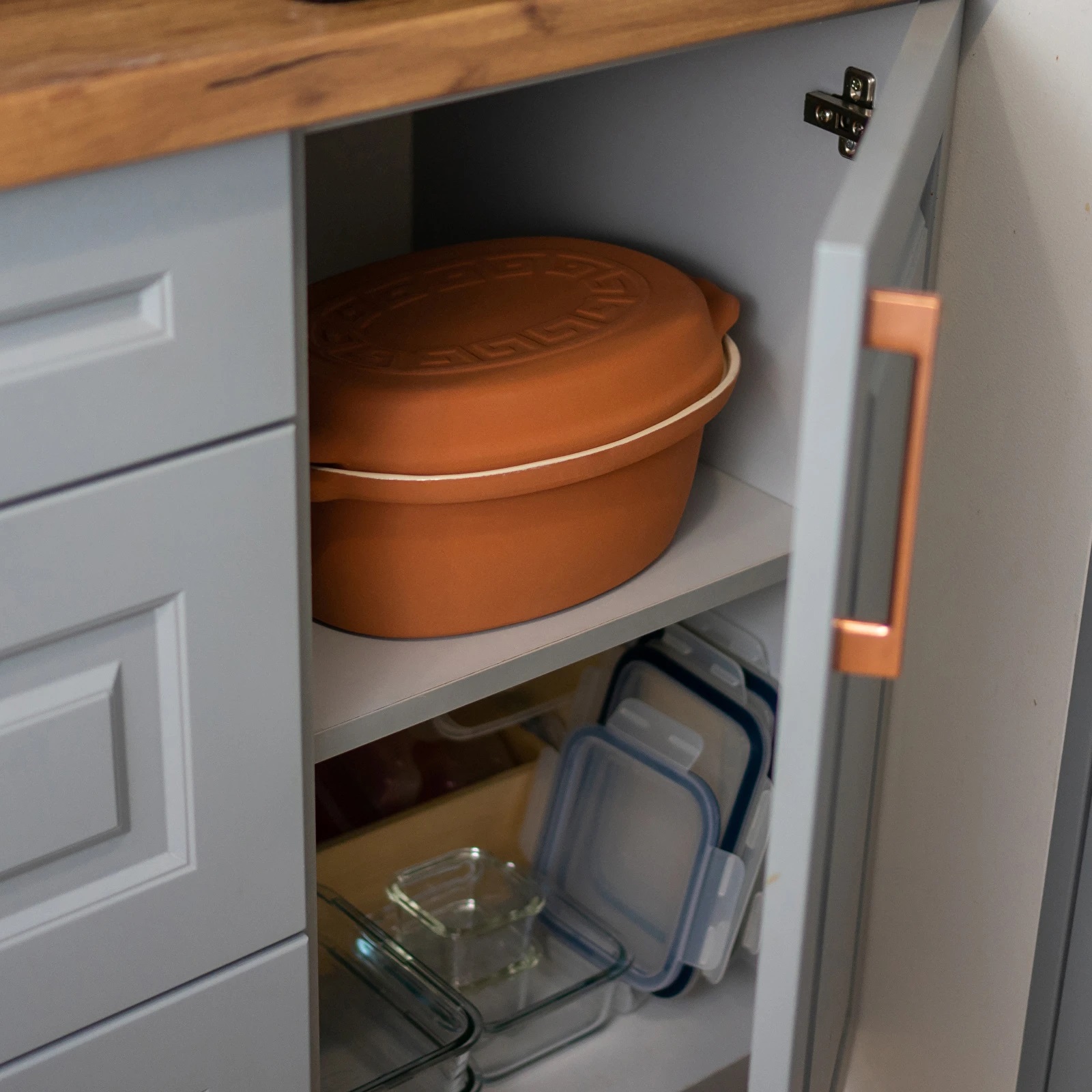 Garnek rzymski 4,5 l szkliwiony BROWIN