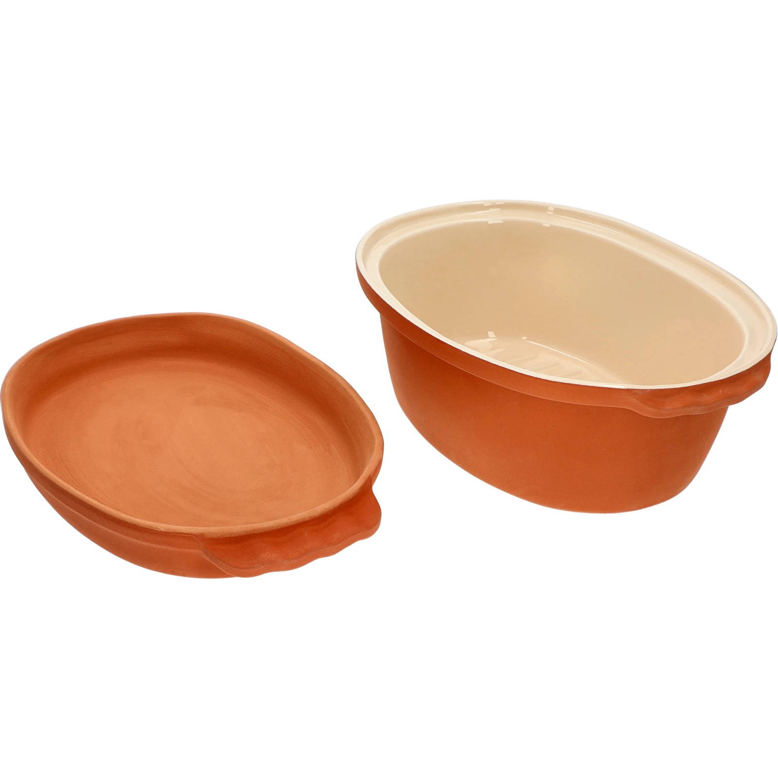 Garnek rzymski 4,5 l szkliwiony BROWIN