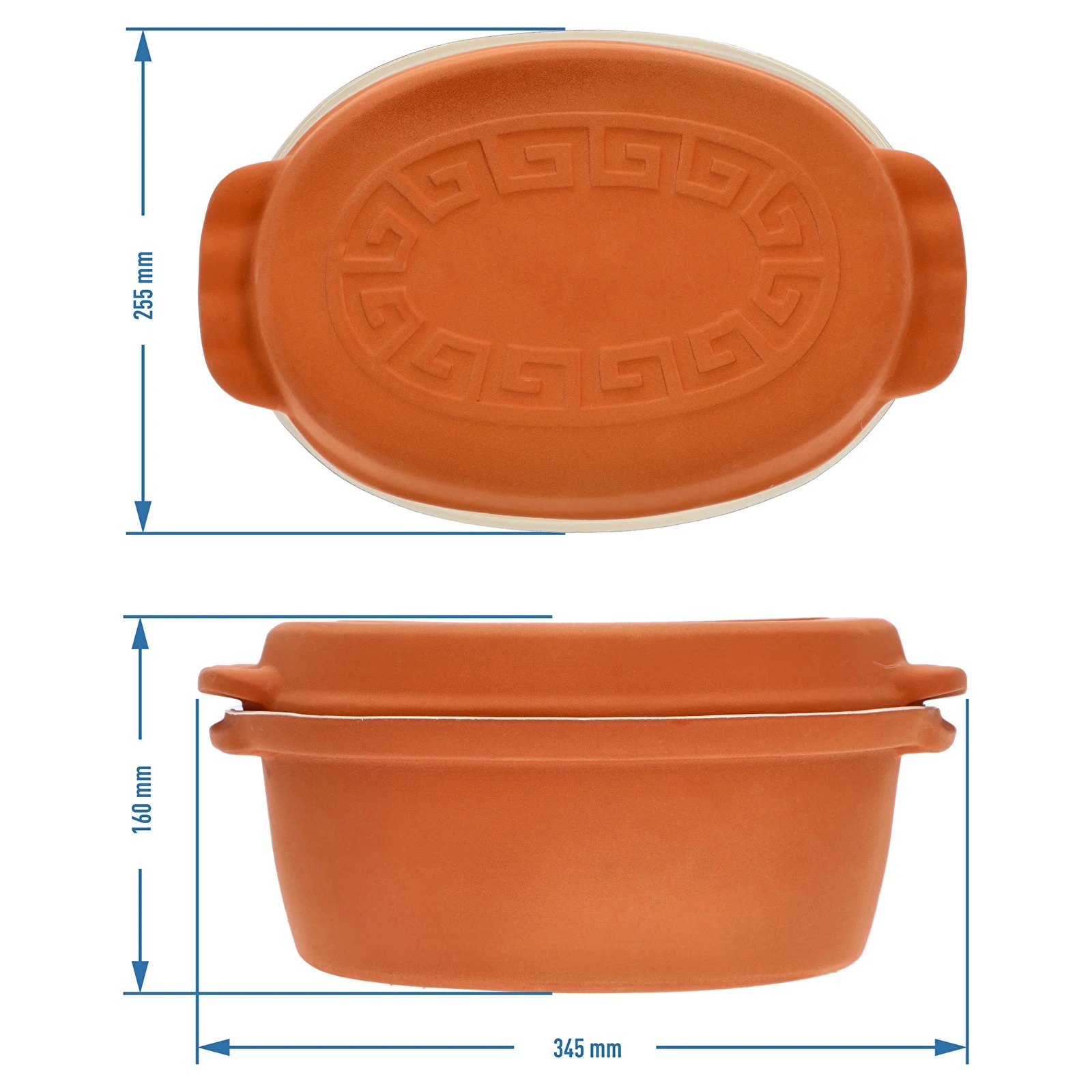 Garnek rzymski 4,5 l szkliwiony BROWIN