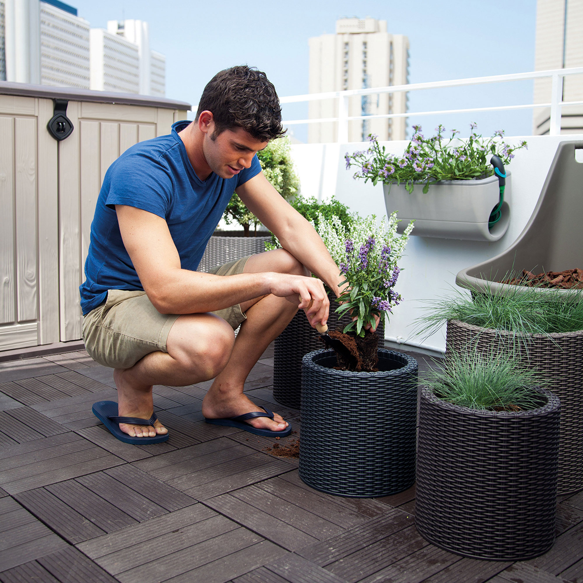 Zestaw donic ogrodowych Cylinder 3-elementowy KETER