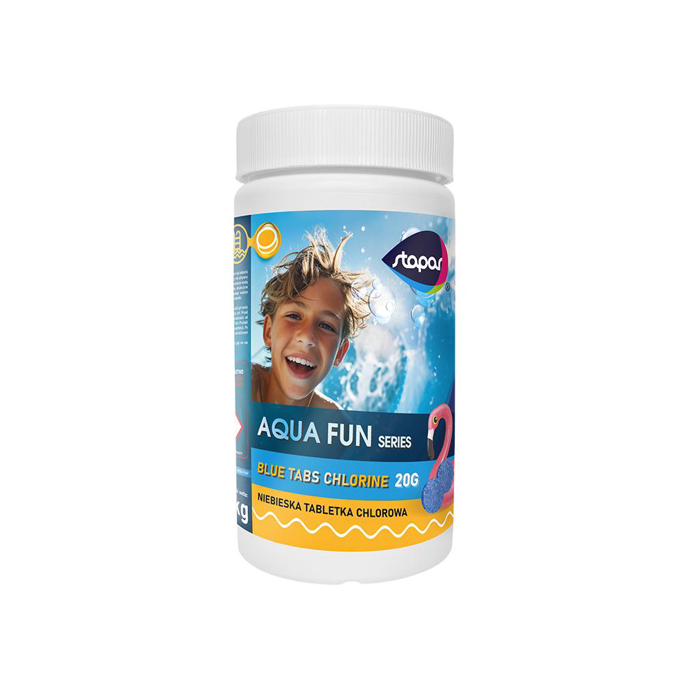 Tablete de clor Aqua Fun 20 g albastre STAPAR  