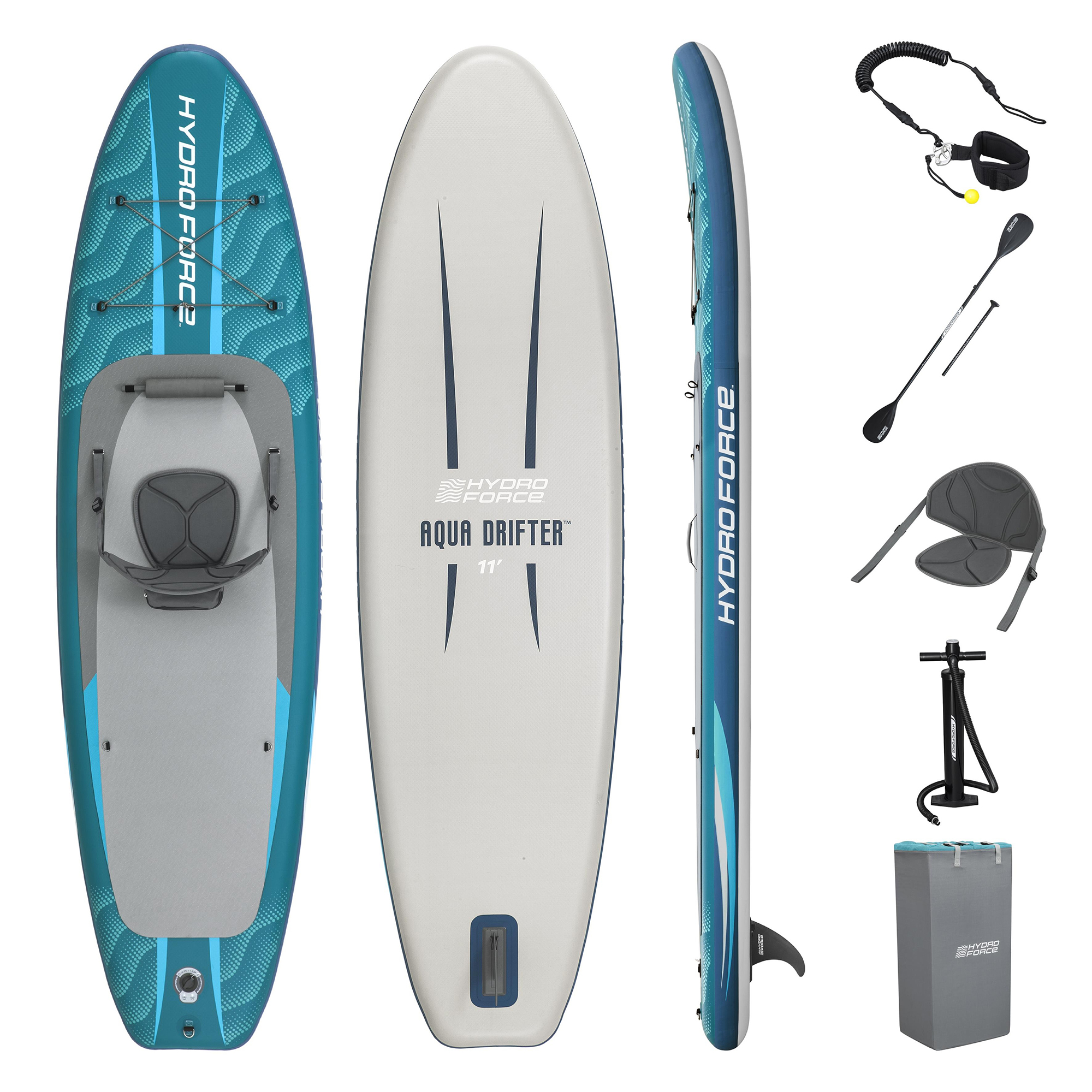 Hydro Force® SUP Allround Board-Set Aqua Drifter™ mit Sitz BESTWAY