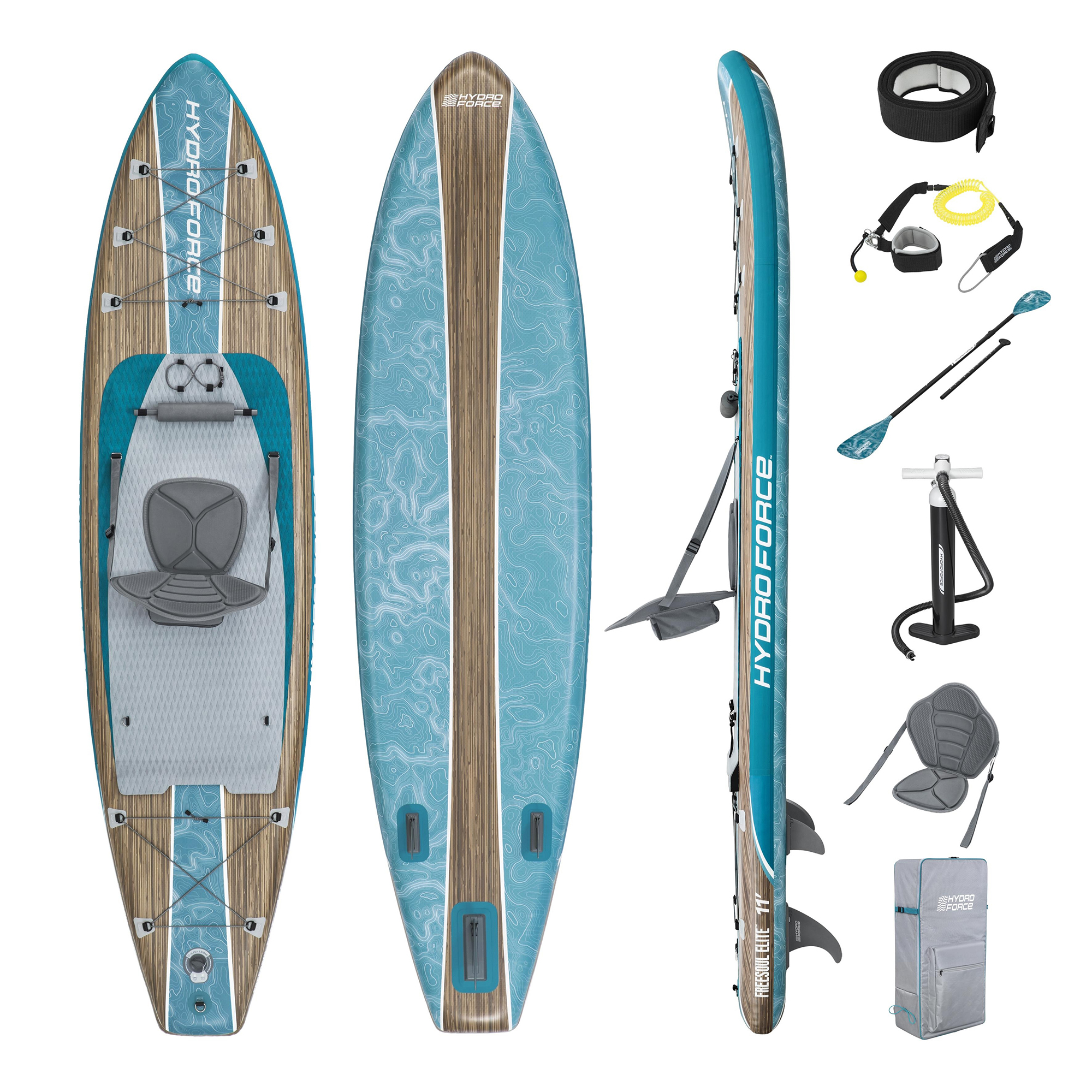 Hydro Force® SUP Allround Board-Set Freesoul Elite™ mit Sitz BESTWAY