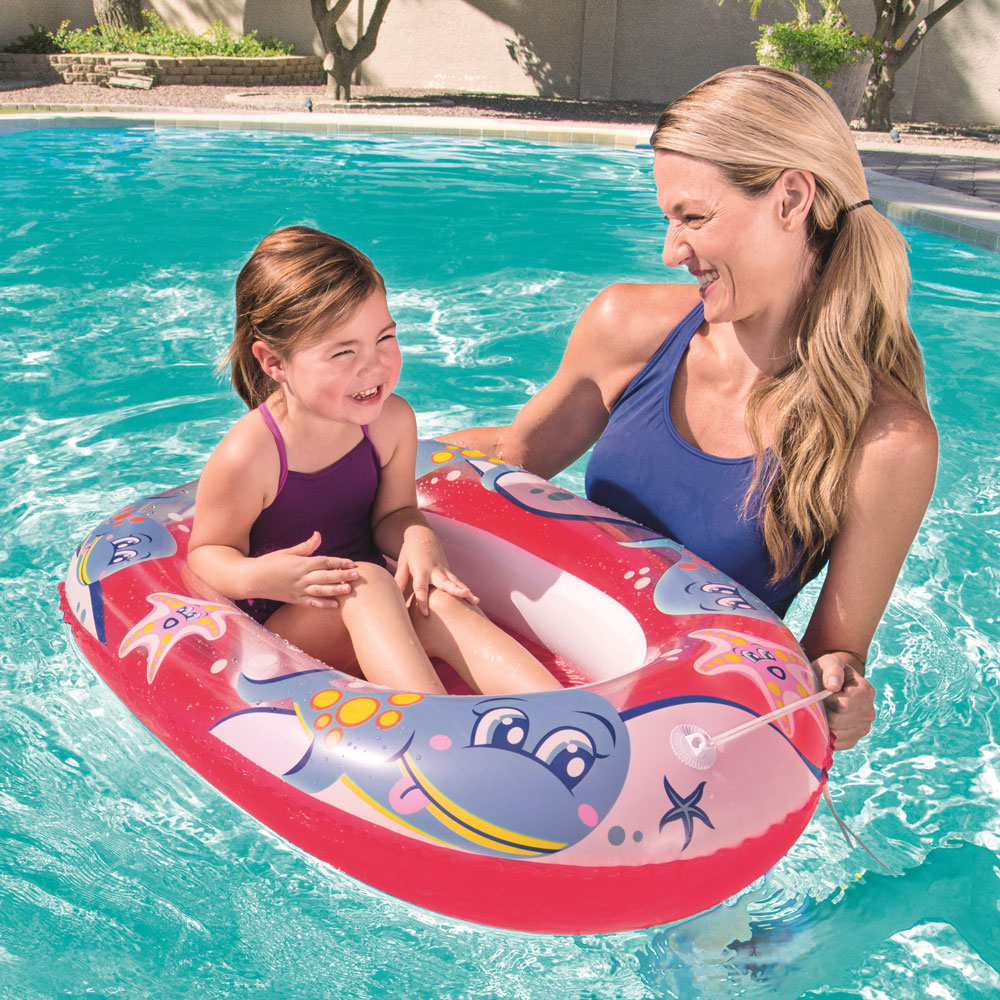 Nafukovací dětský člun s okýnkem 102 x 69 cm MIX BAREV BESTWAY