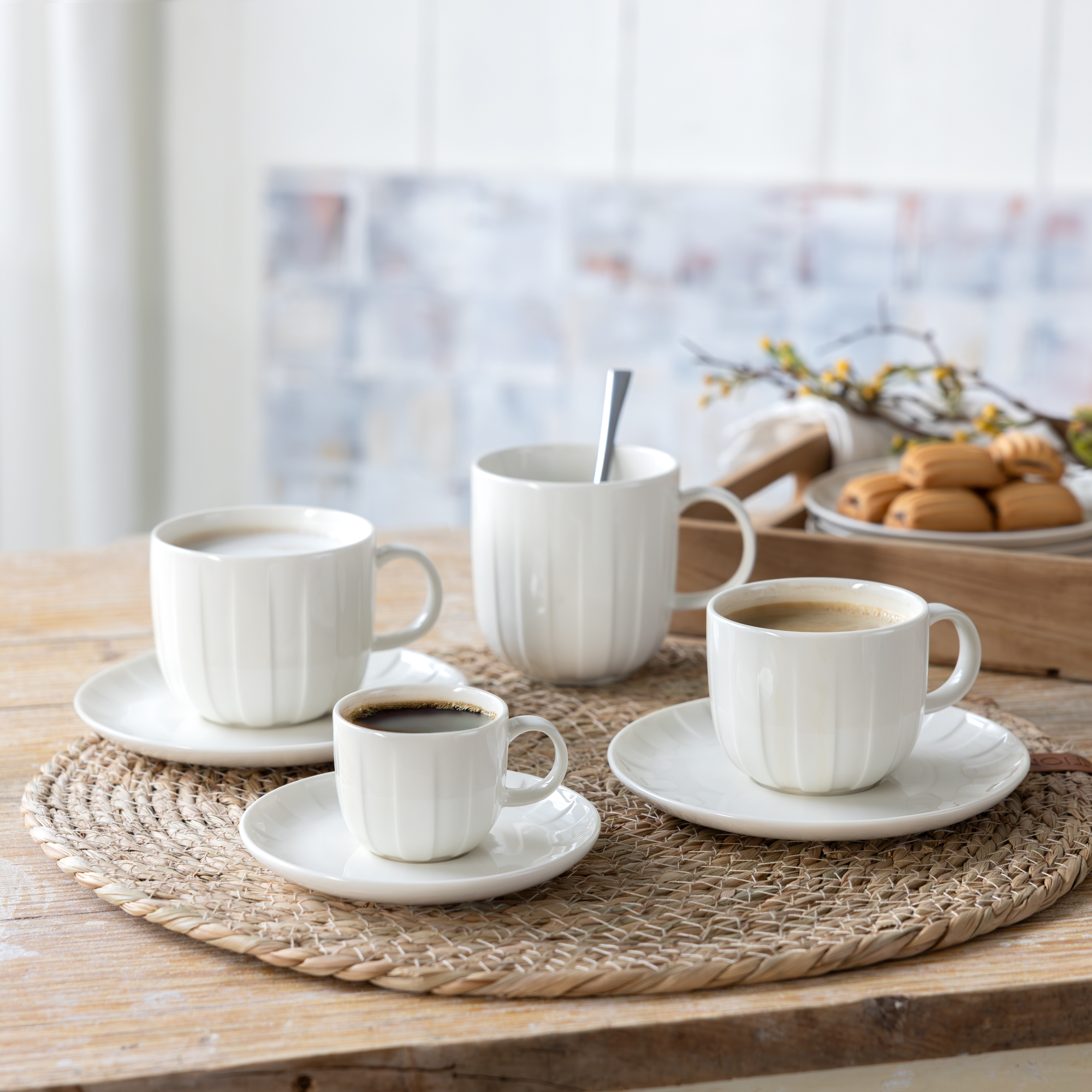 Saucer Ligne 15.5 cm white AMBITION