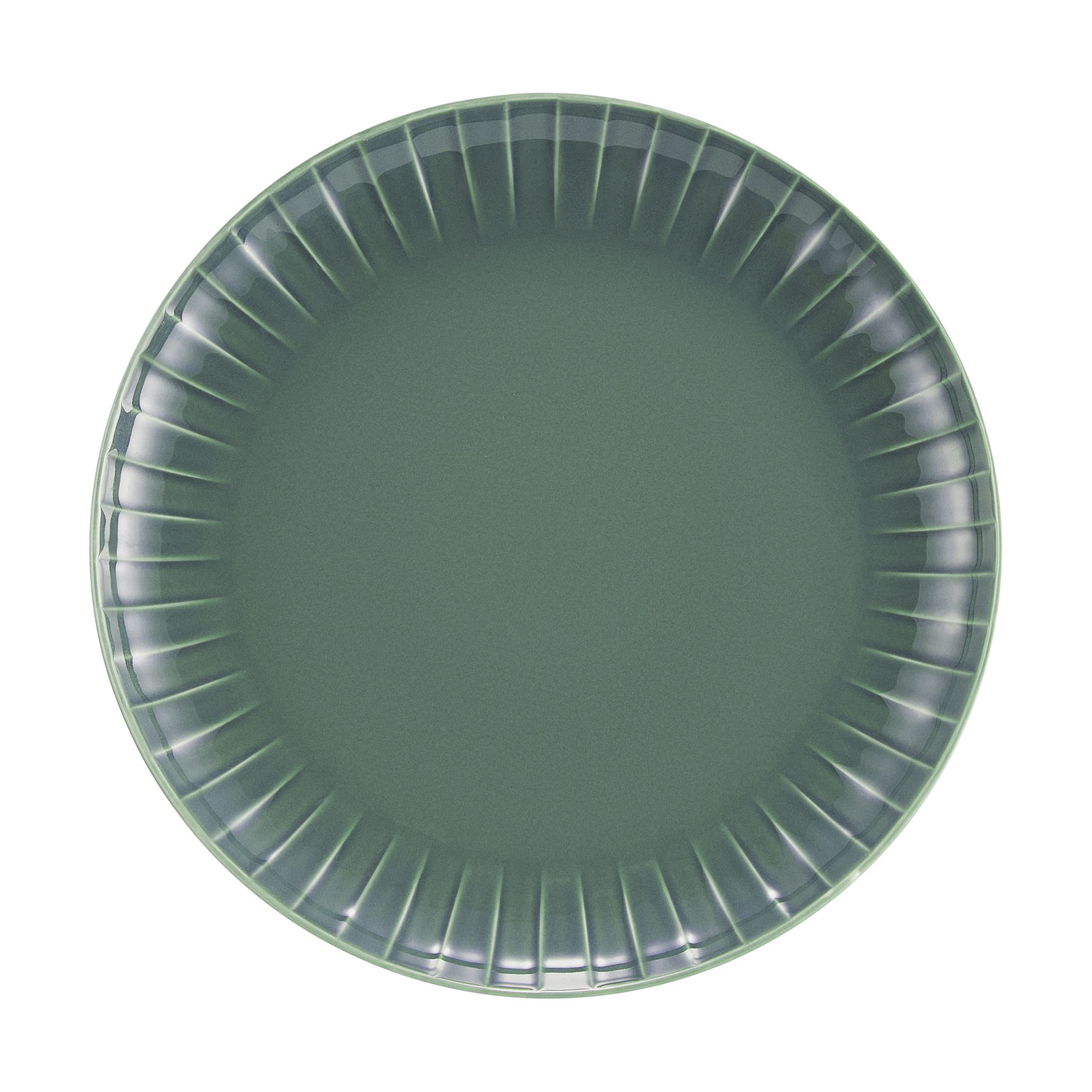 Juego de vajilla para 6 personas Ligne verde 48 piezas AMBITION