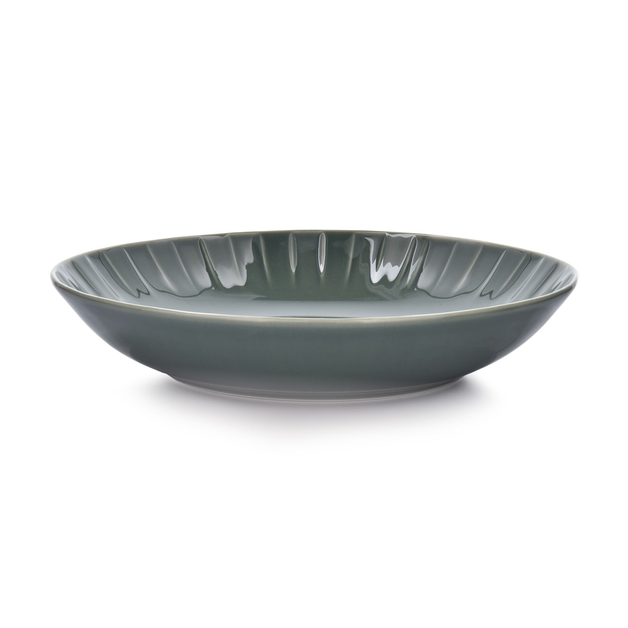 Juego de vajilla para 6 personas Ligne verde 48 piezas AMBITION