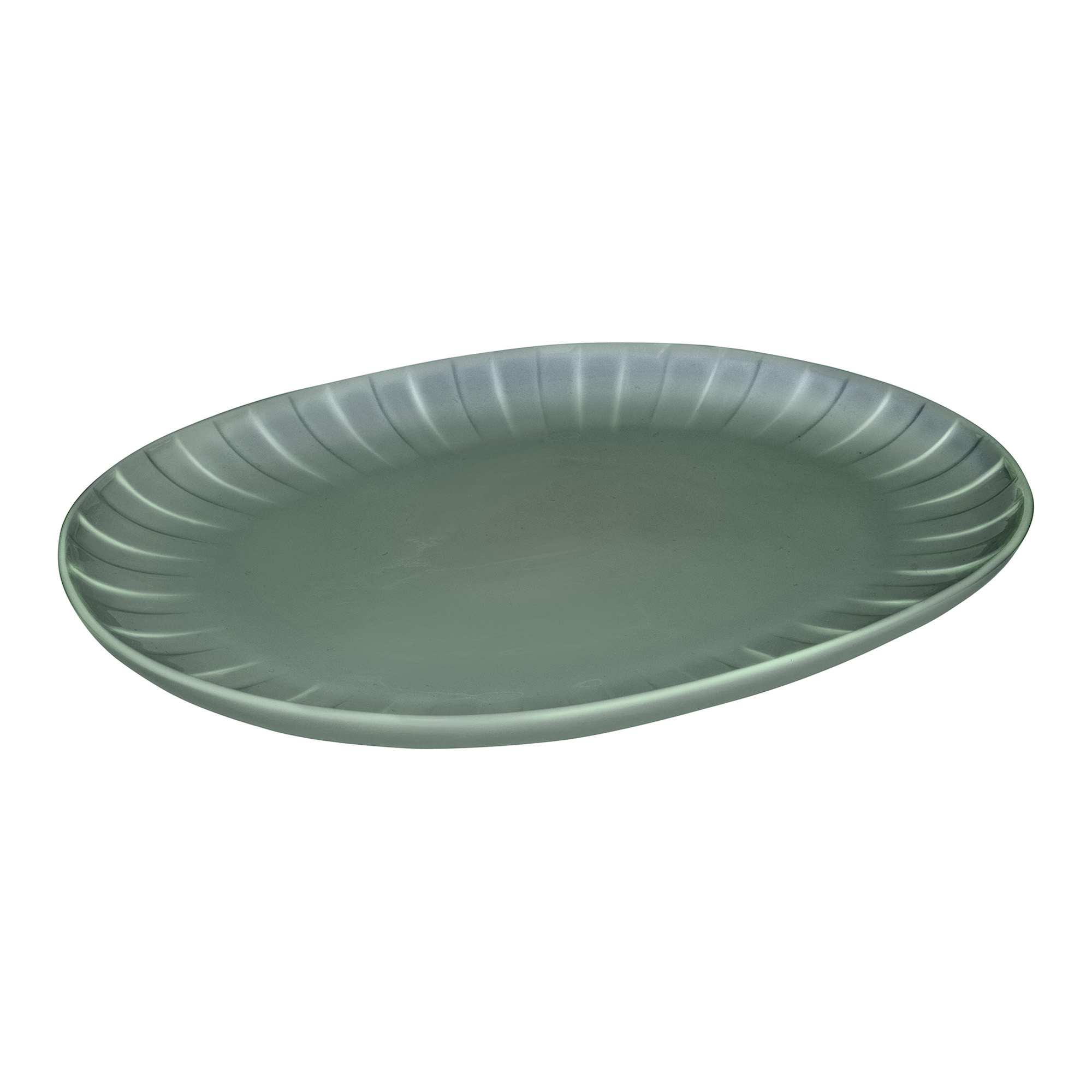 Juego de vajilla para 6 personas Ligne verde 48 piezas AMBITION