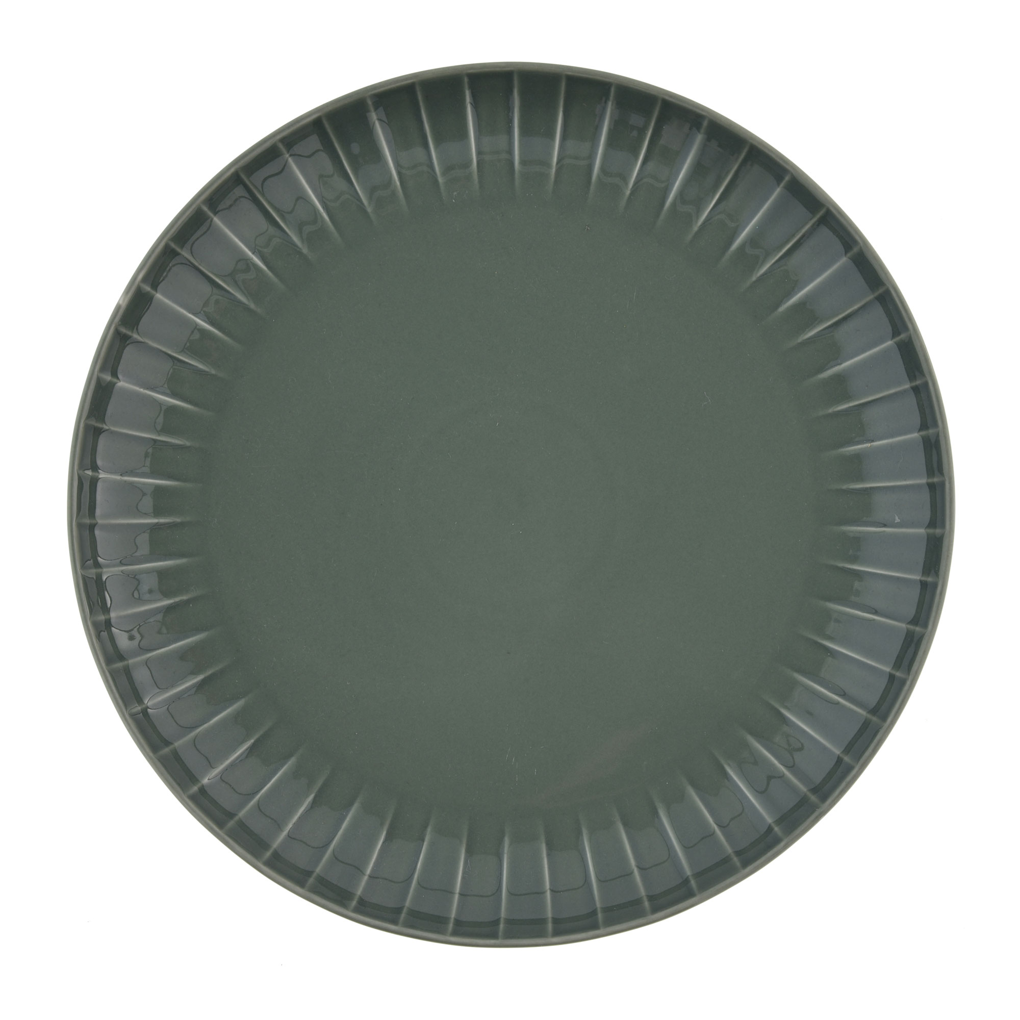 Zelený porcelánový plytký tanier Ligne 30 cm AMBITION