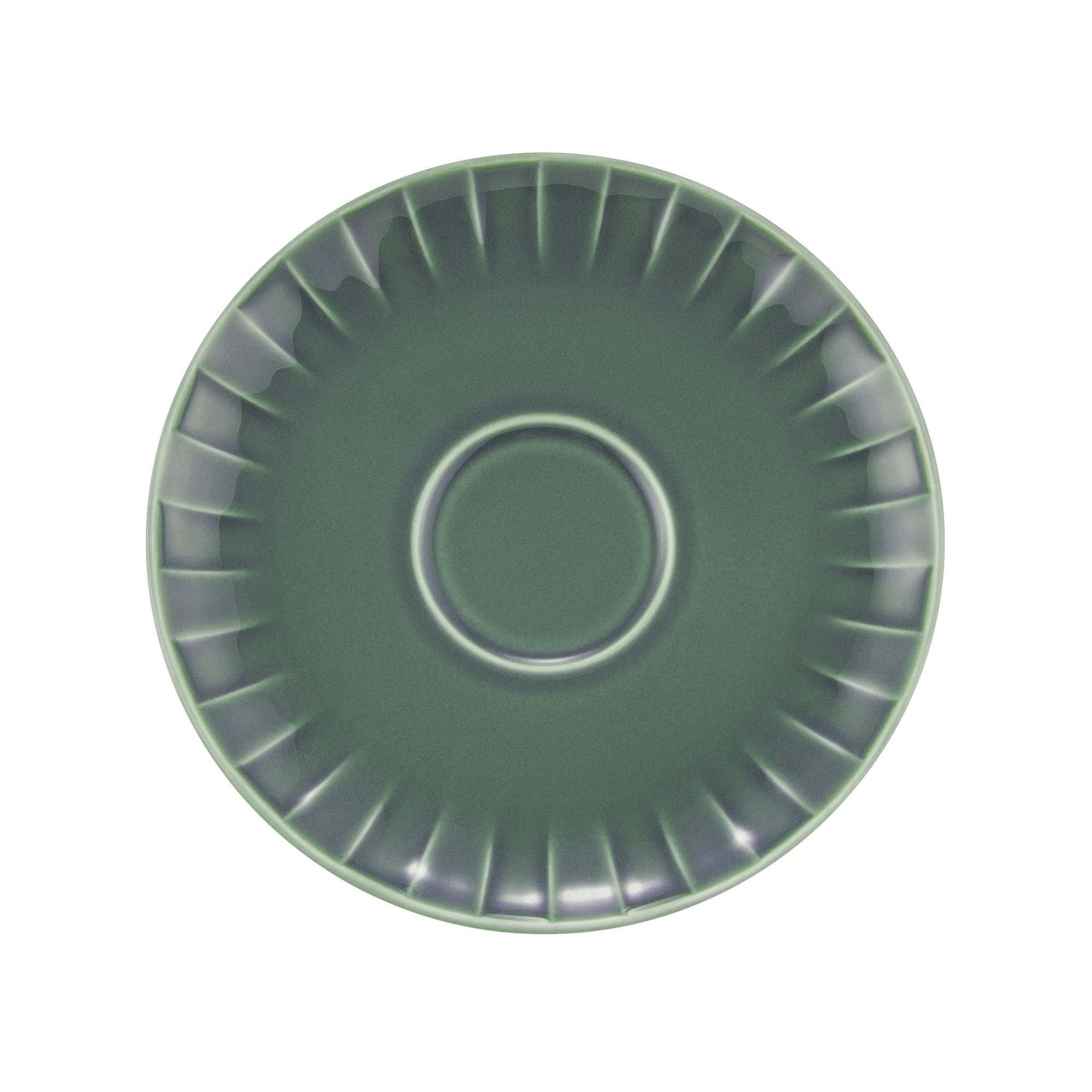 Zelený porcelánový podšálek Ligne 15,5 cm AMBITION