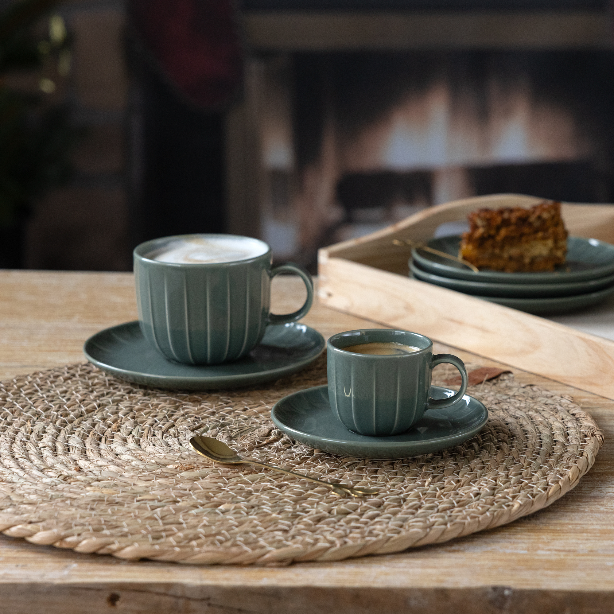 Piattino Ligne verde 12,5 cm AMBITION