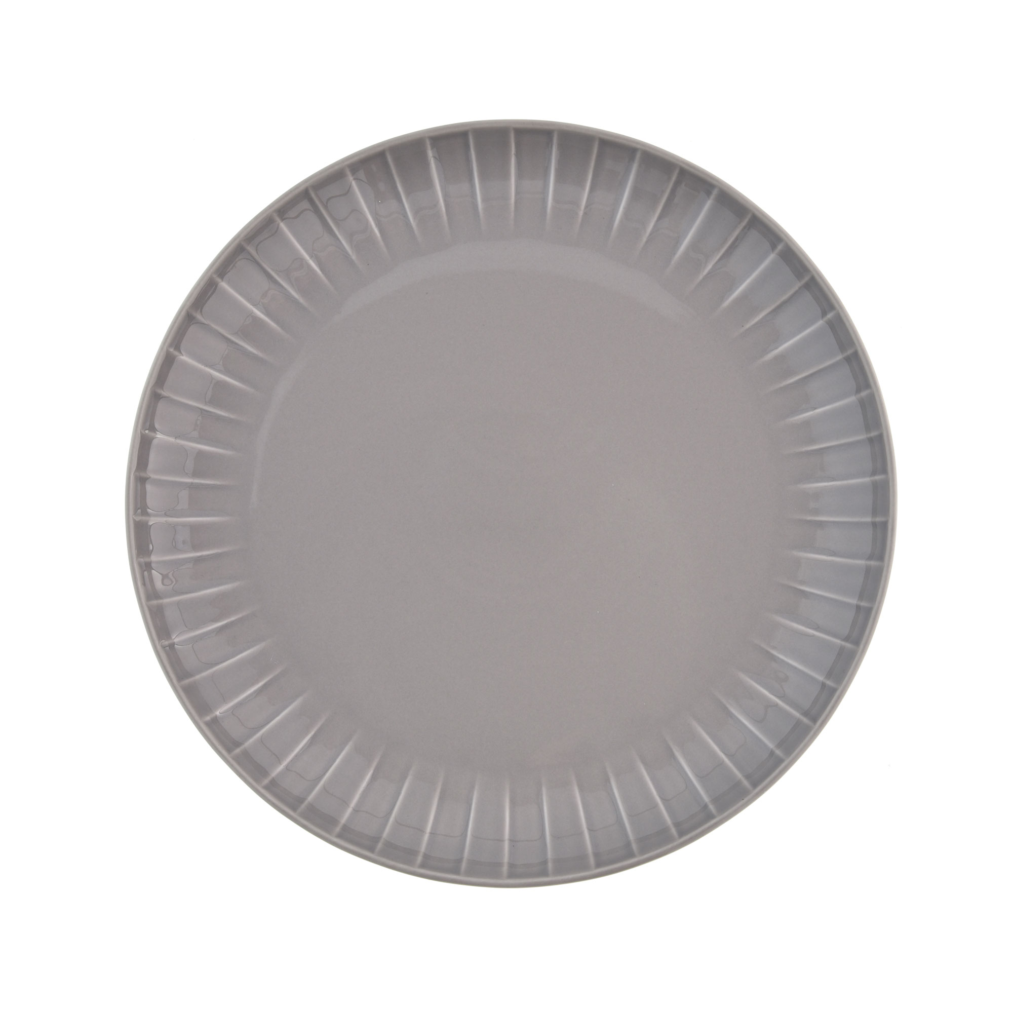 Piatto piano Ligne grigio 26 cm AMBITION